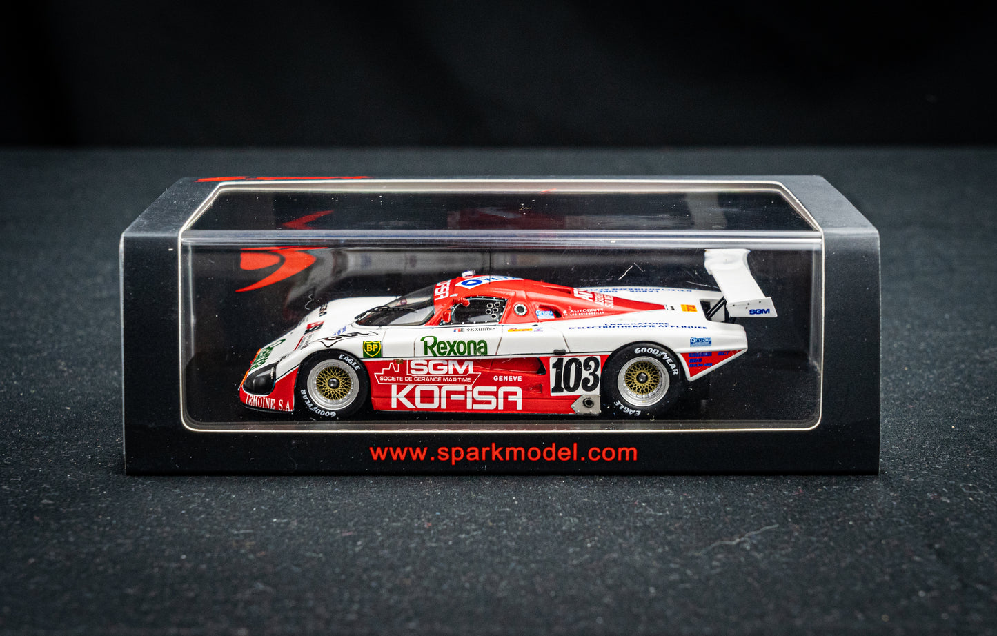 Spice SE 88 C #103 Thuner / de Thoisy / Touroul - 24h LeMans 1989 - Spark 1:43