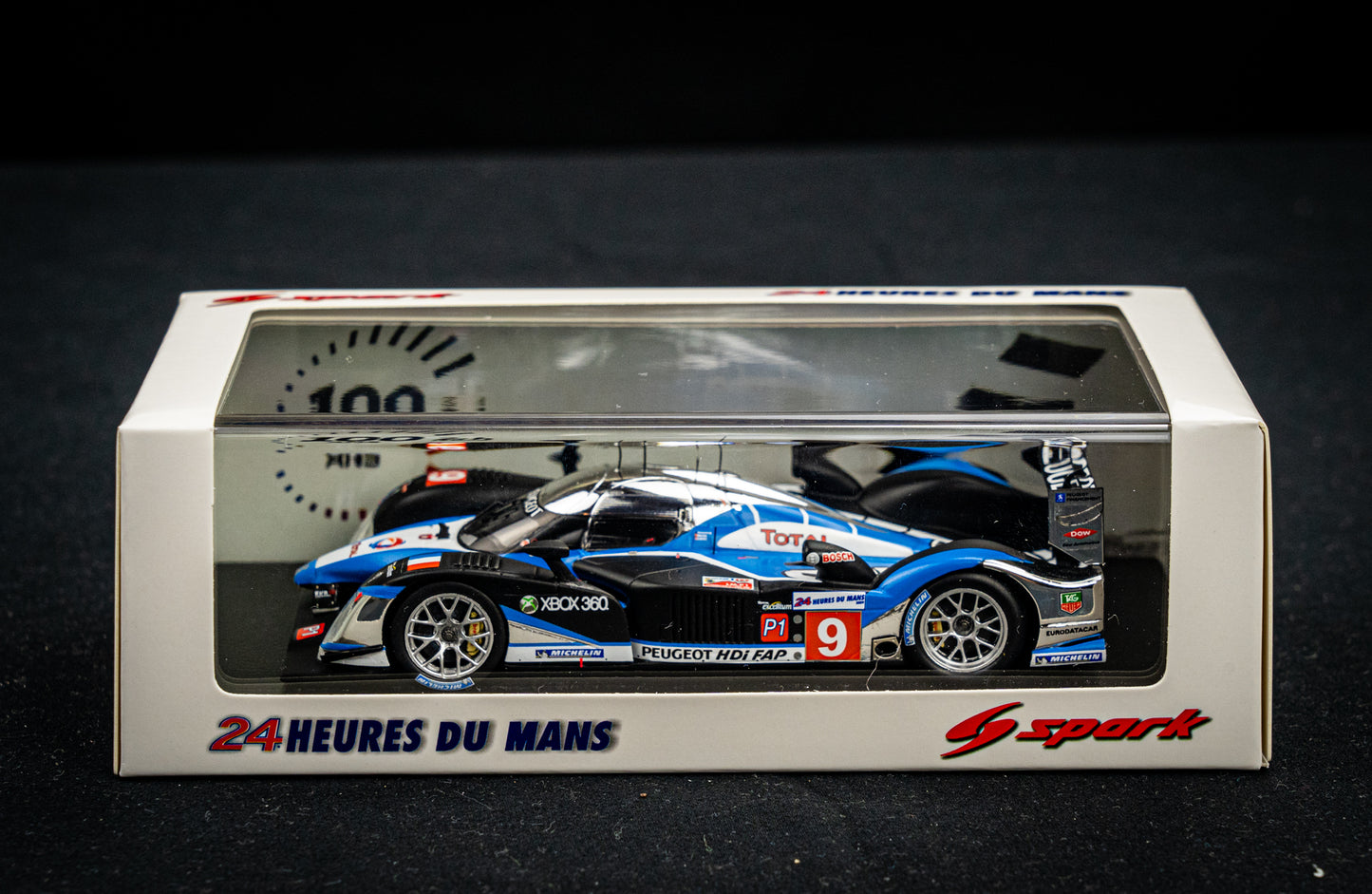 Peugeot 908 HDI no.9 Brabham / Gene / Wurz - Sieger 24h LeMans 2009 - Spark 1:43