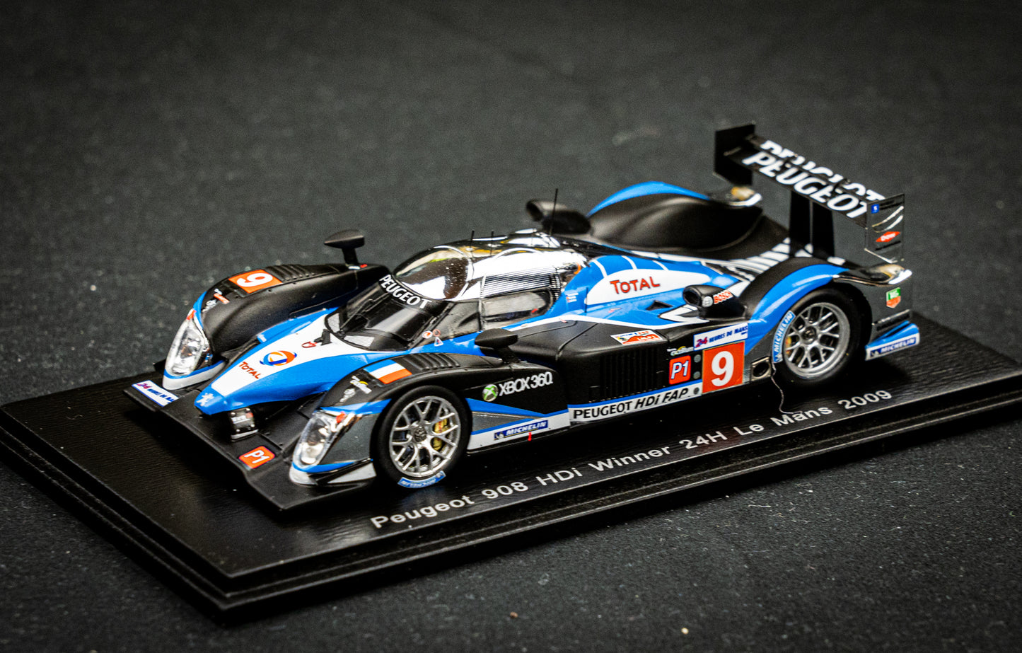 Peugeot 908 HDI no.9 Brabham / Gene / Wurz - Sieger 24h LeMans 2009 - Spark 1:43