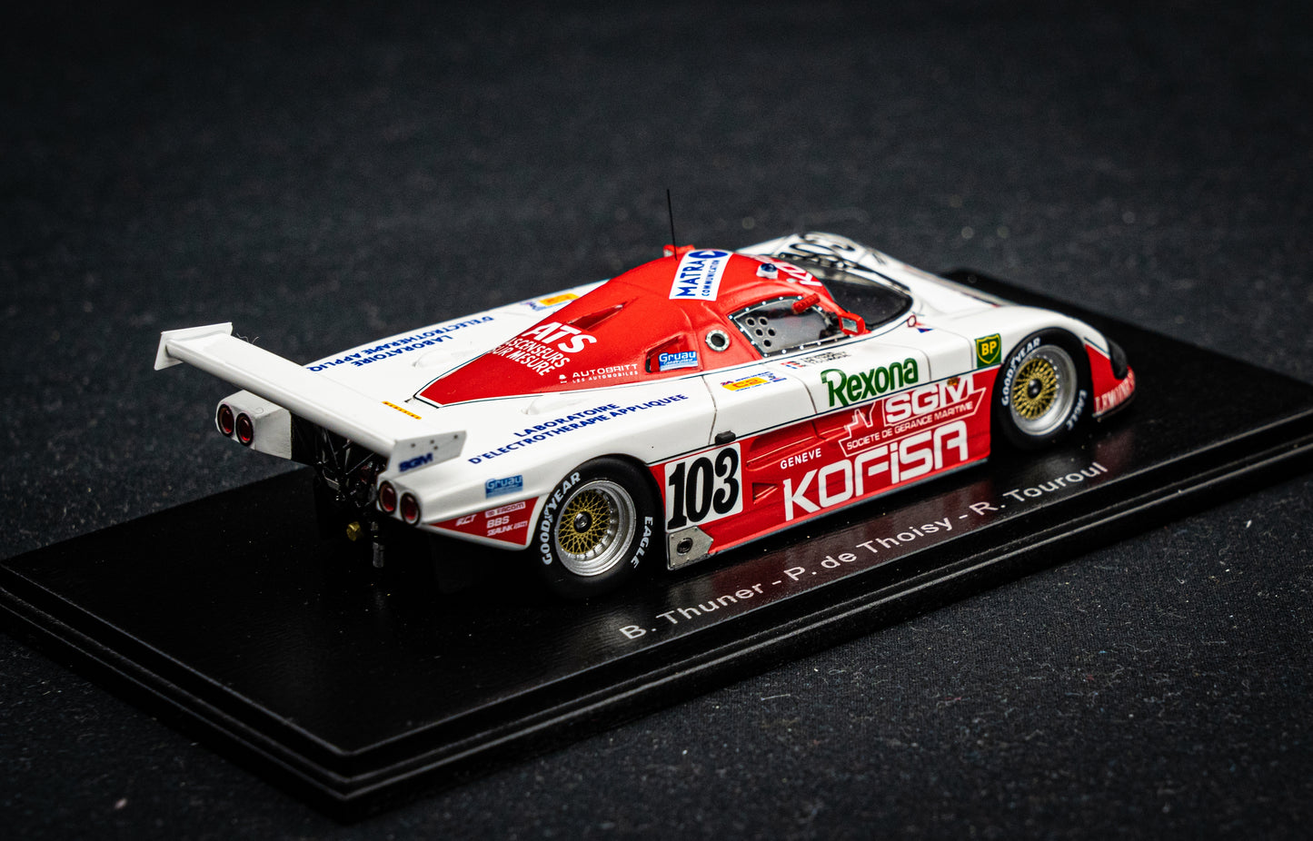 Spice SE 88 C #103 Thuner / de Thoisy / Touroul - 24h LeMans 1989 - Spark 1:43