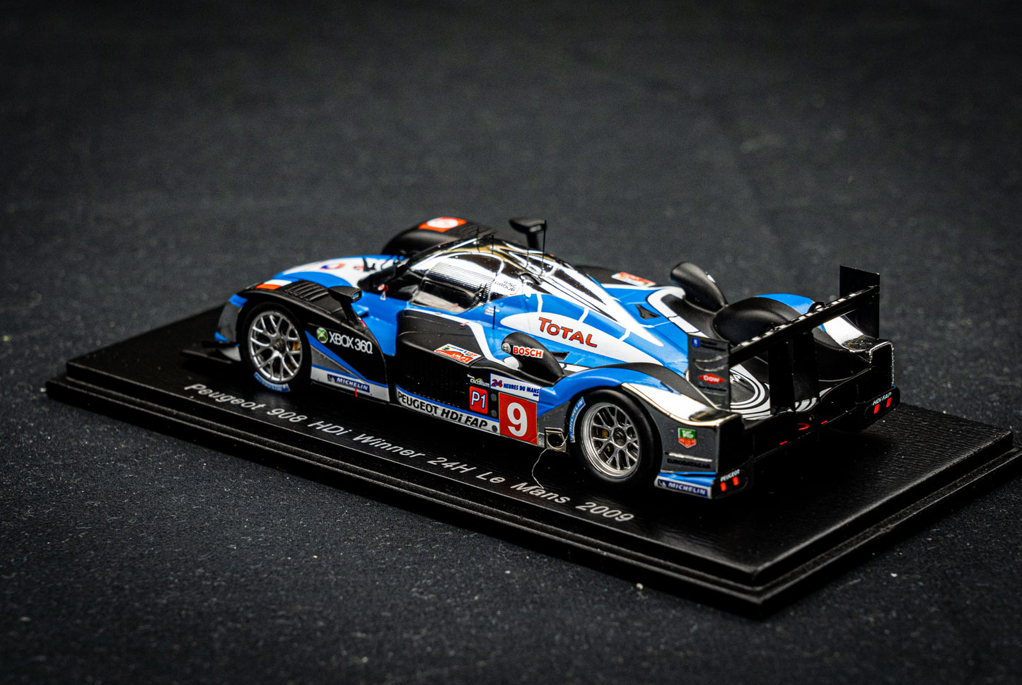 Peugeot 908 HDI no.9 Brabham / Gene / Wurz - Sieger 24h LeMans 2009 - Spark 1:43