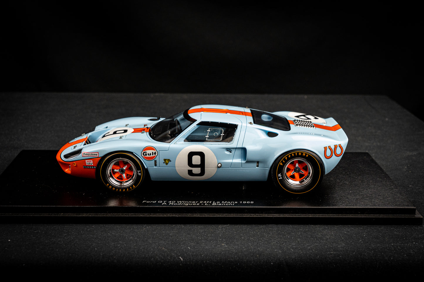 Ford GT40 Gulf #9 P. Rodriguez / L. Bianchi Winner 24h LeMans 1968 , Spark 1:18