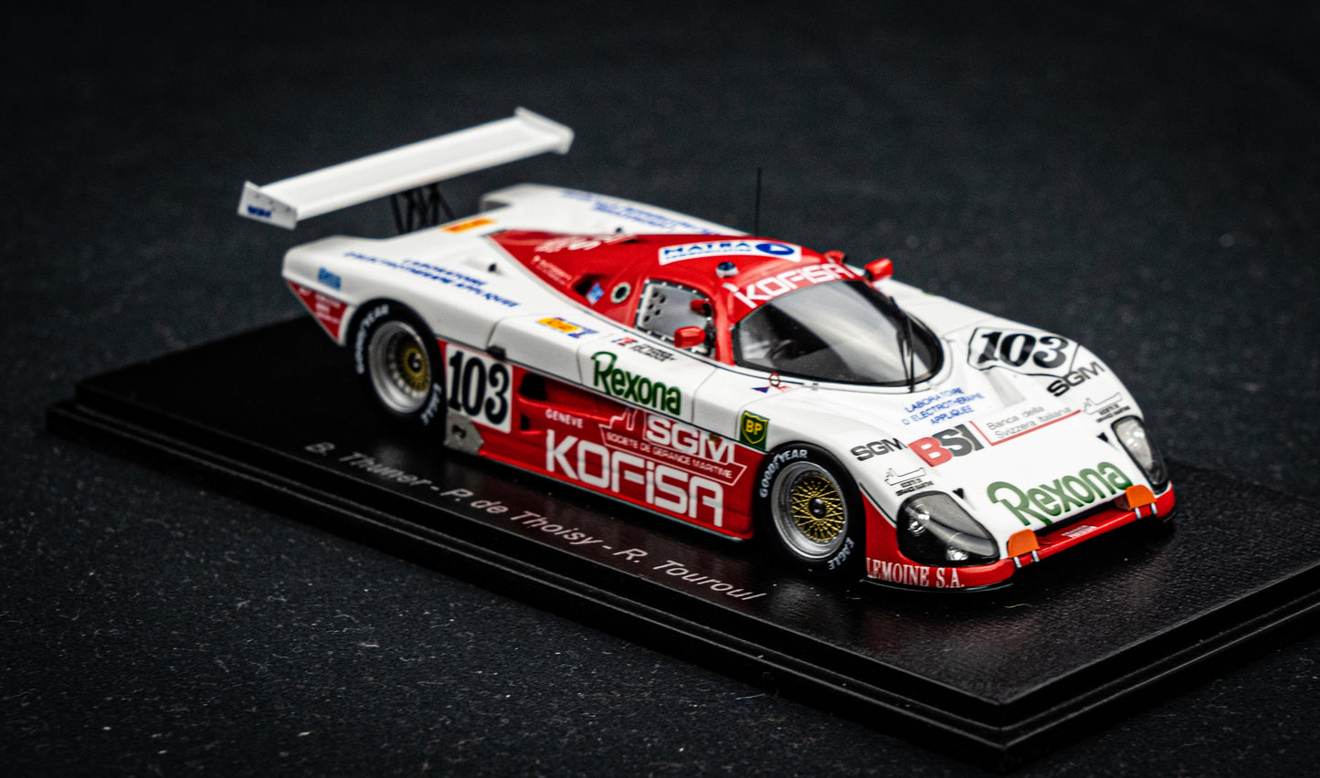 Spice SE 88 C #103 Thuner / de Thoisy / Touroul - 24h LeMans 1989 - Spark 1:43