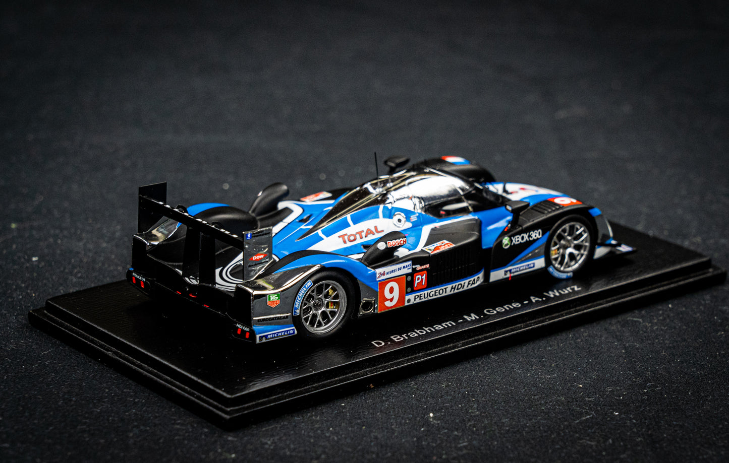 Peugeot 908 HDI no.9 Brabham / Gene / Wurz - Sieger 24h LeMans 2009 - Spark 1:43