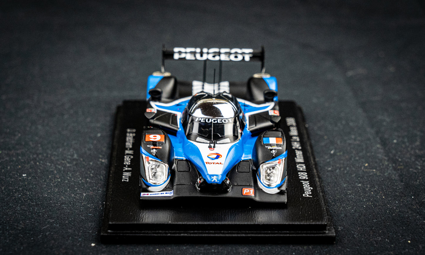 Peugeot 908 HDI no.9 Brabham / Gene / Wurz - Sieger 24h LeMans 2009 - Spark 1:43