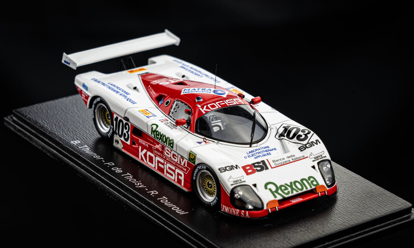 Spice SE 88 C #103 Thuner / de Thoisy / Touroul - 24h LeMans 1989 - Spark 1:43
