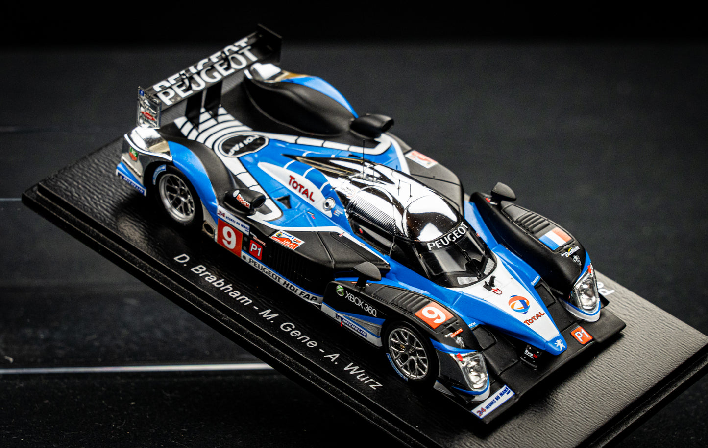 Peugeot 908 HDI no.9 Brabham / Gene / Wurz - Sieger 24h LeMans 2009 - Spark 1:43