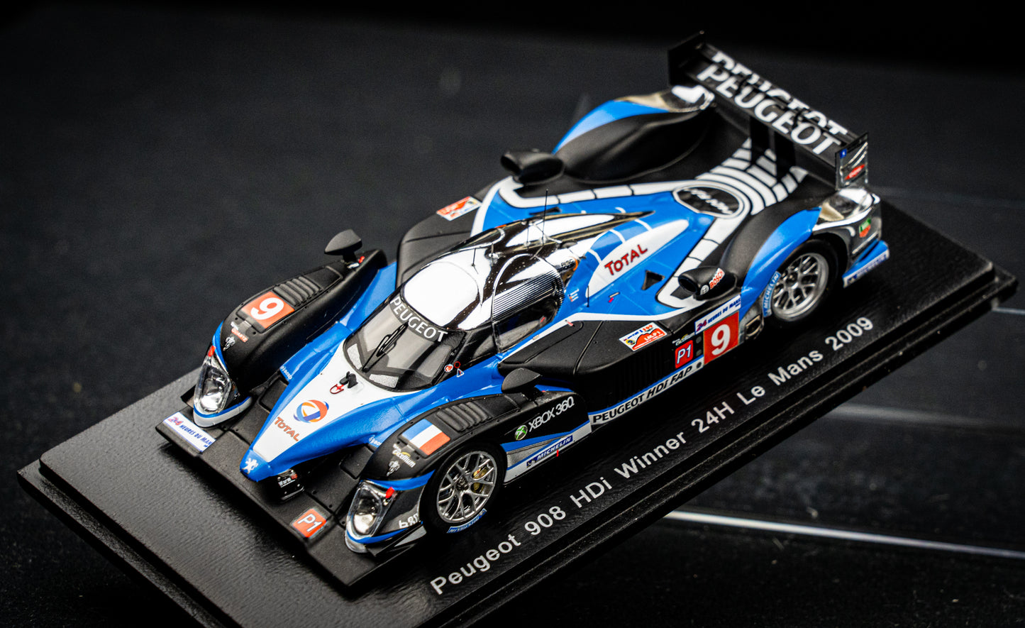 Peugeot 908 HDI no.9 Brabham / Gene / Wurz - Sieger 24h LeMans 2009 - Spark 1:43