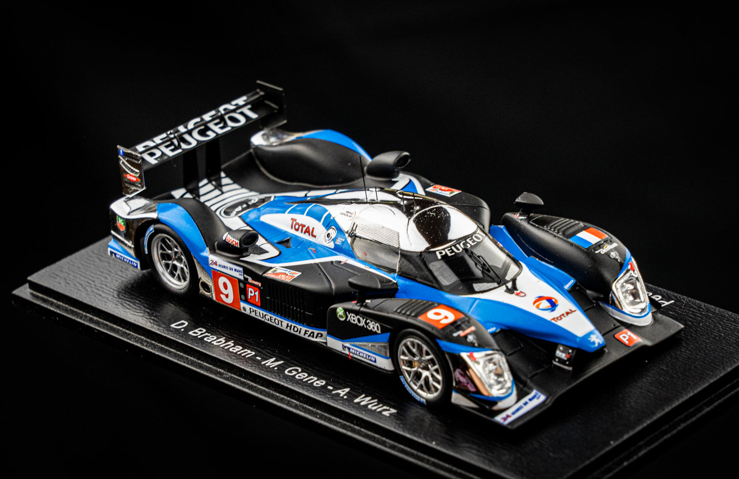Peugeot 908 HDI no.9 Brabham / Gene / Wurz - Sieger 24h LeMans 2009 - Spark 1:43