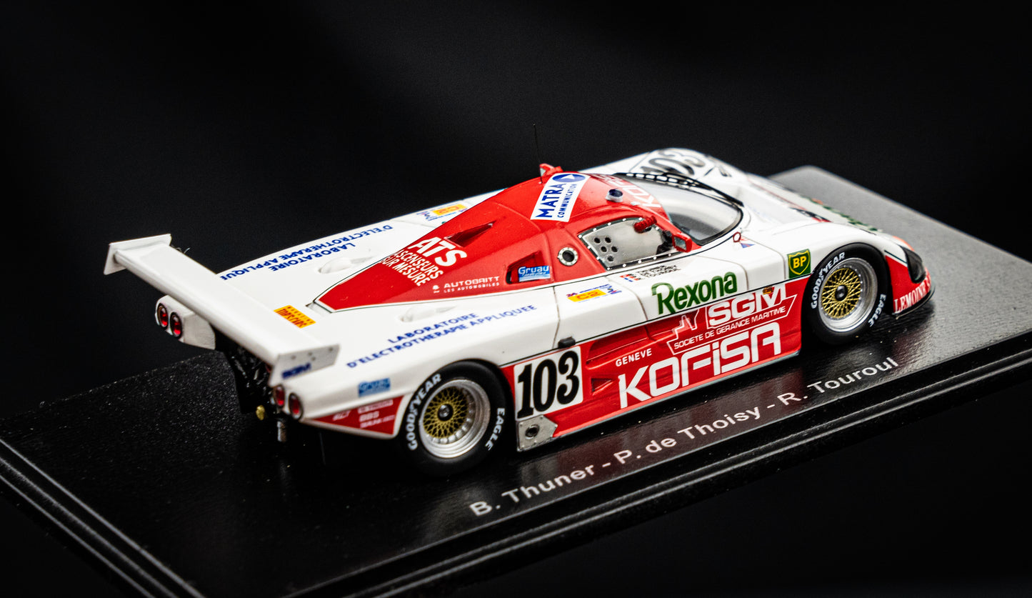 Spice SE 88 C #103 Thuner / de Thoisy / Touroul - 24h LeMans 1989 - Spark 1:43
