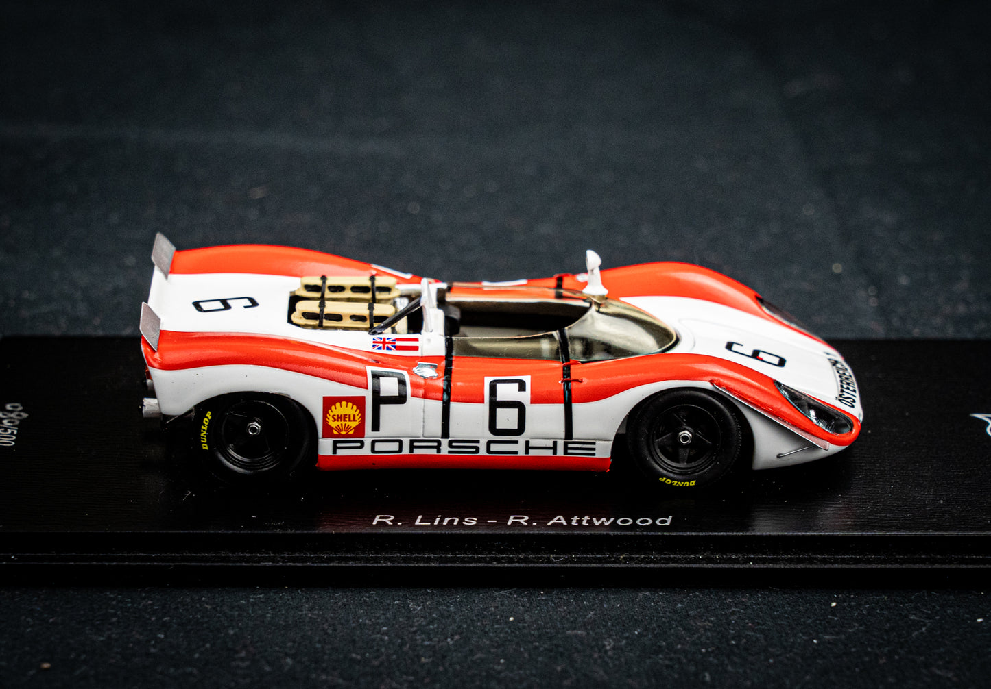 Porsche 908-2 no.6 lim. 500 Stk. R. Lins / R. Attwood - 4th 1000km Nürburgring 1969 - Spark 1:43
