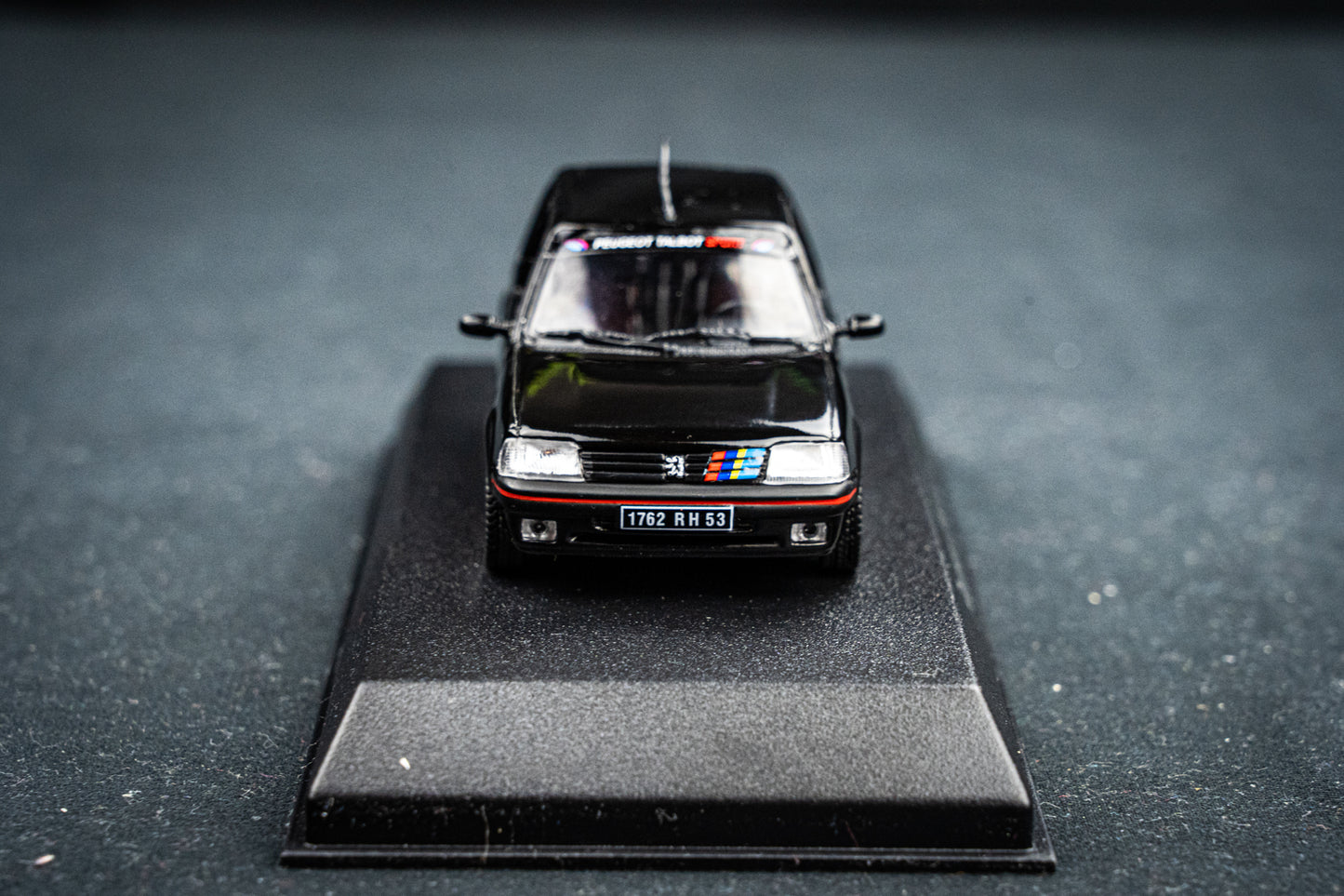 Peugeot 205 GTI 1.9 BJ 1992 black with PTS Deko Norev 1:43
