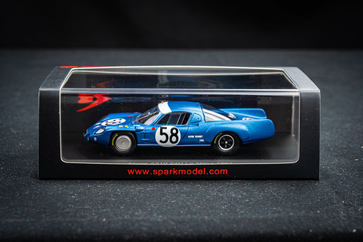 Alpine A210 #58 P. Vidal / L. Cella - 24h LeMans 1967 - Spark 1:43