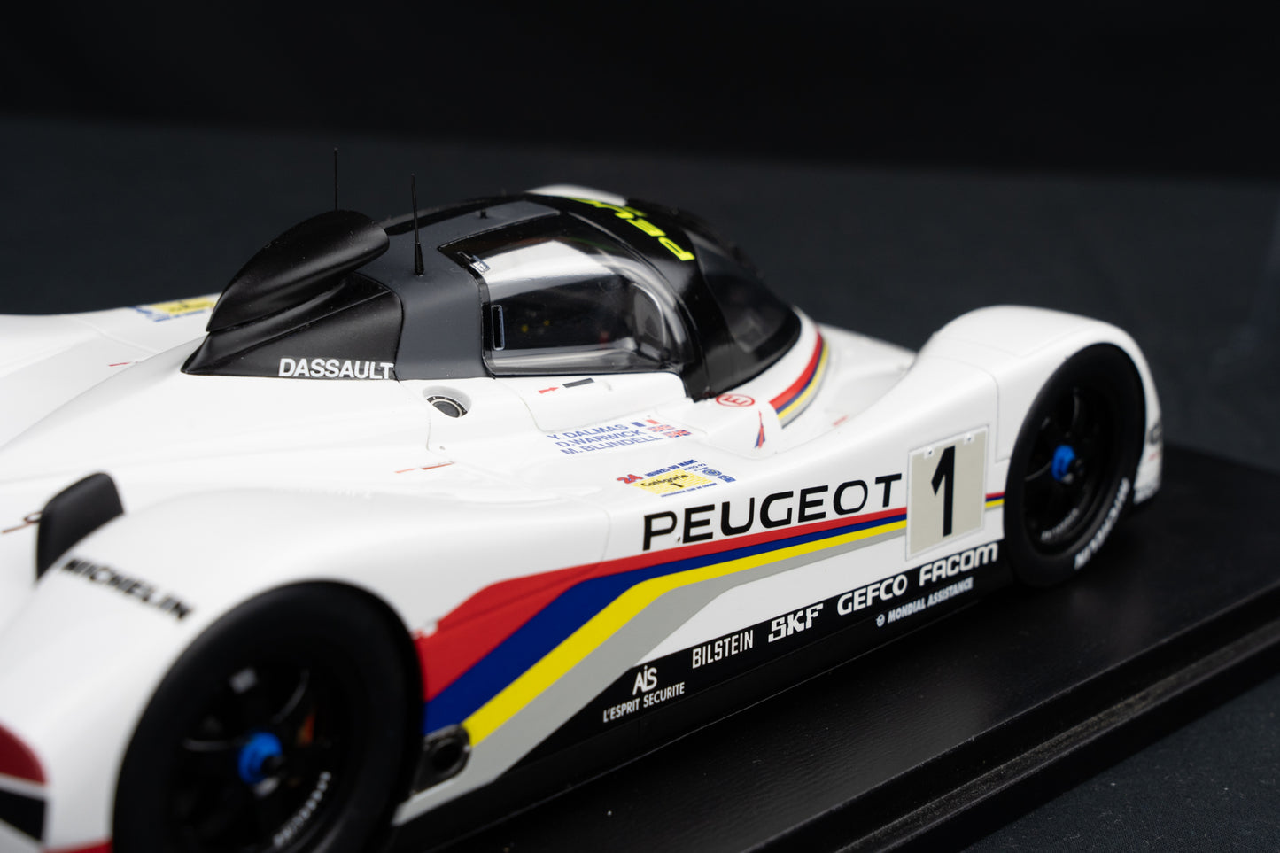 Peugeot 905 #1 Warwick / Dalmas / Blundell - Sieger 24h LeMans 1992, Spark 1:18
