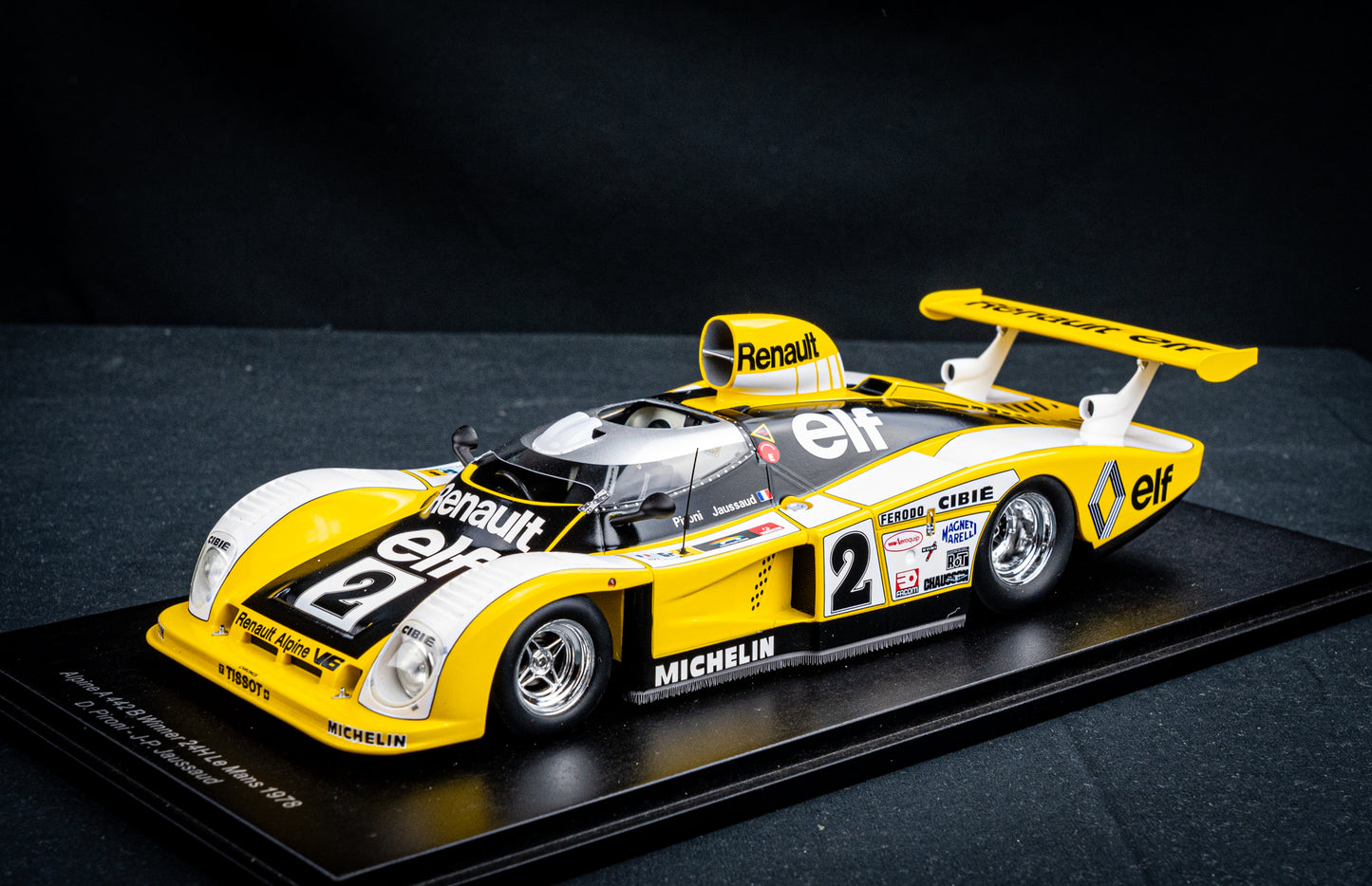 Renault Alpine A442B #2 Pironi / Jaussaud - Sieger 24h LeMans 1978, Spark 1:18