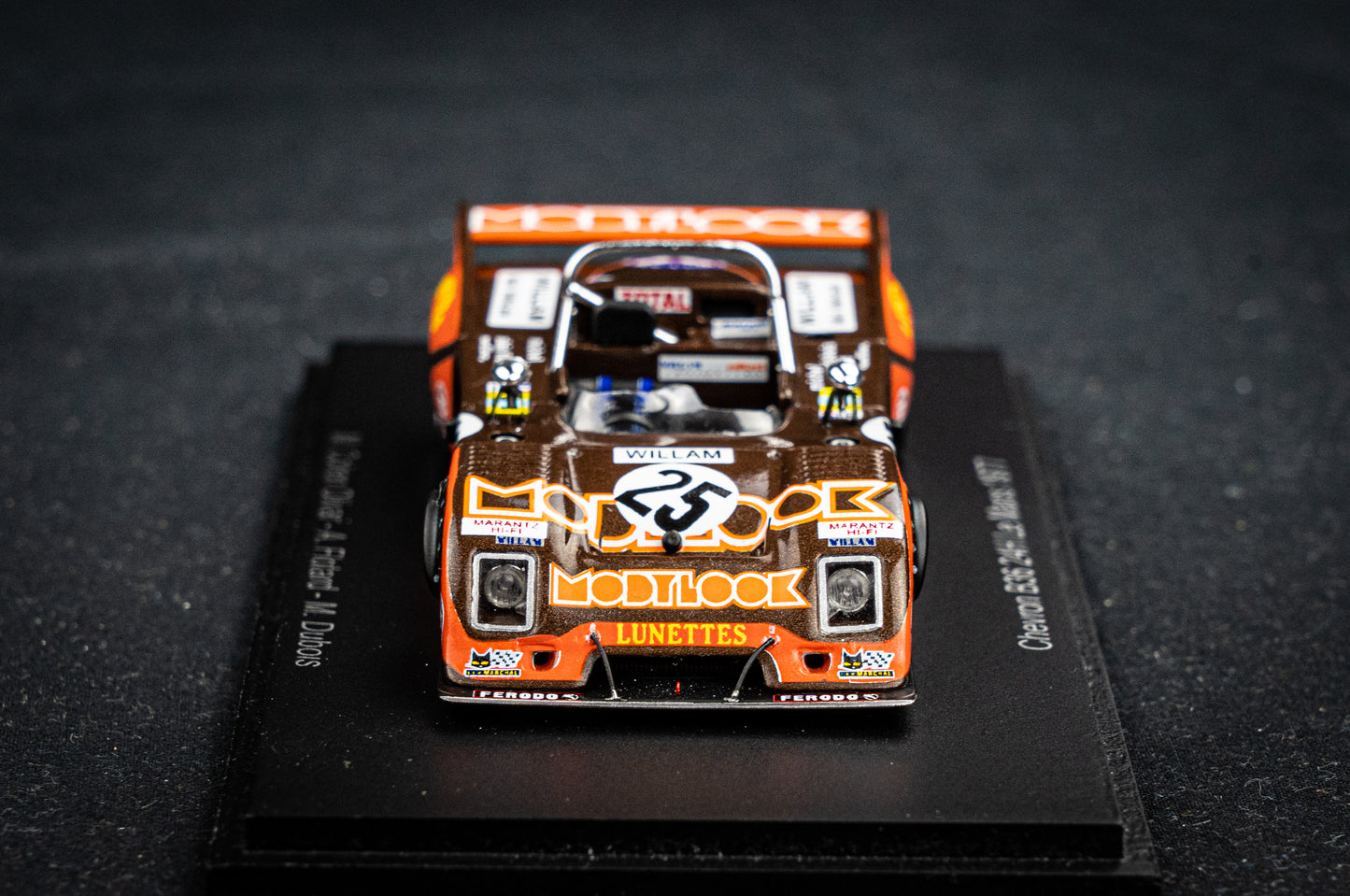 Chevron B36 #25 Oliver / Flotard / Dubois - 24h LeMans 1977 - Spark 1:43