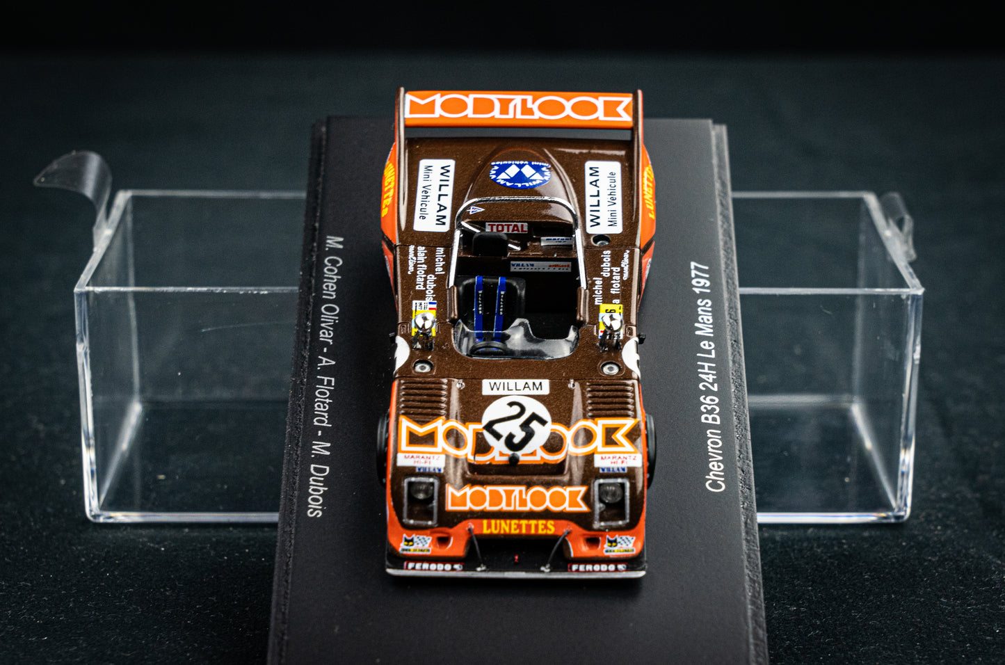 Chevron B36 #25 Oliver / Flotard / Dubois - 24h LeMans 1977 - Spark 1:43