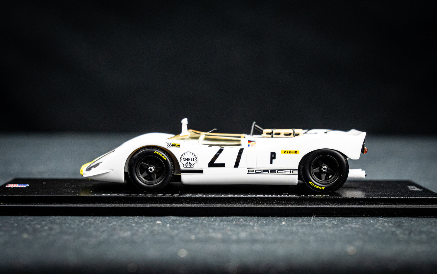 Porsche 908-2 #27 lim. 500 Stk. Stommelen / Buzzetta / Ahrens - 3rd 12h Sebring 1969 - Spark 1:43