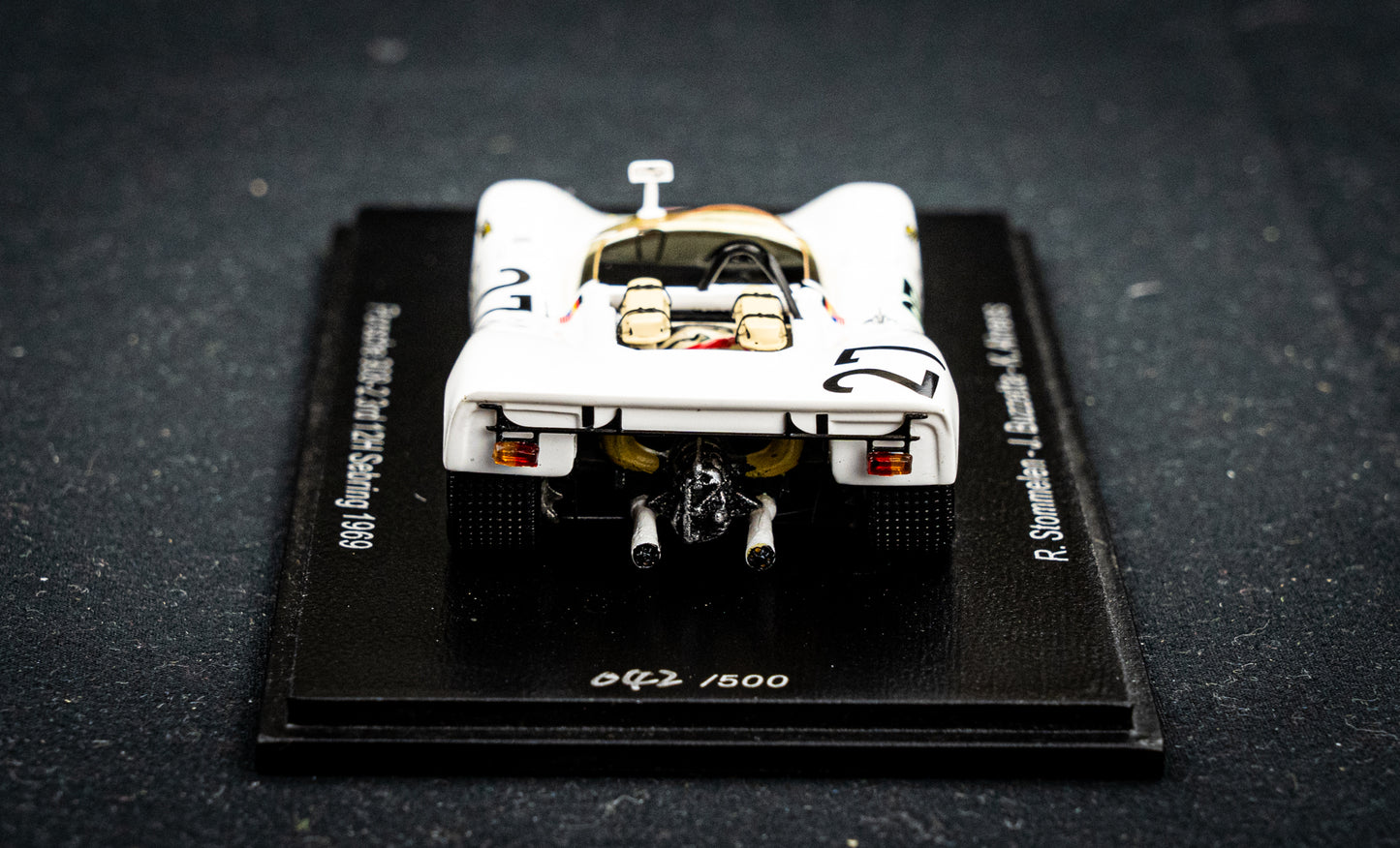 Porsche 908-2 #27 lim. 500 Stk. Stommelen / Buzzetta / Ahrens - 3rd 12h Sebring 1969 - Spark 1:43