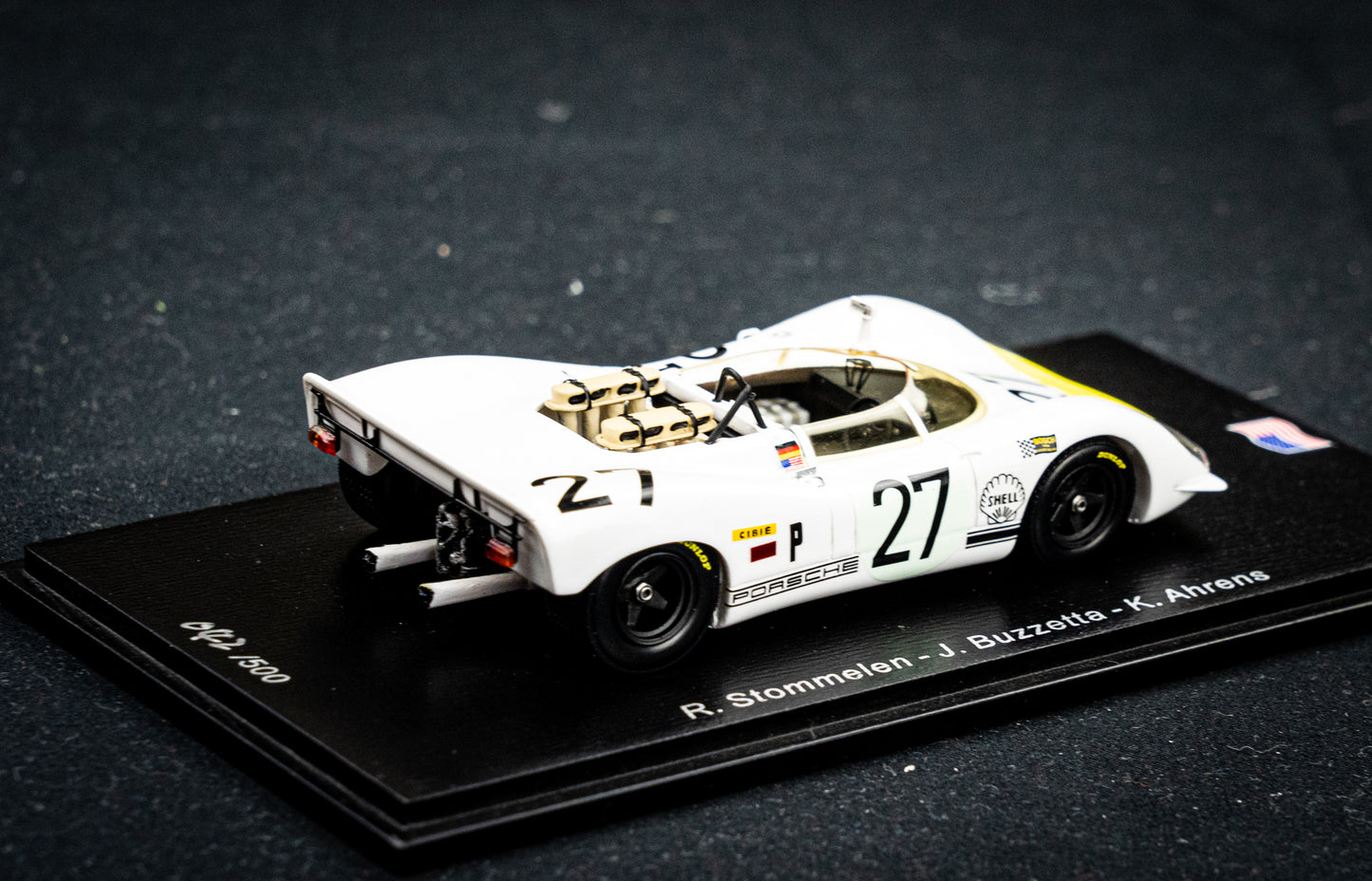 Porsche 908-2 #27 lim. 500 Stk. Stommelen / Buzzetta / Ahrens - 3rd 12h Sebring 1969 - Spark 1:43