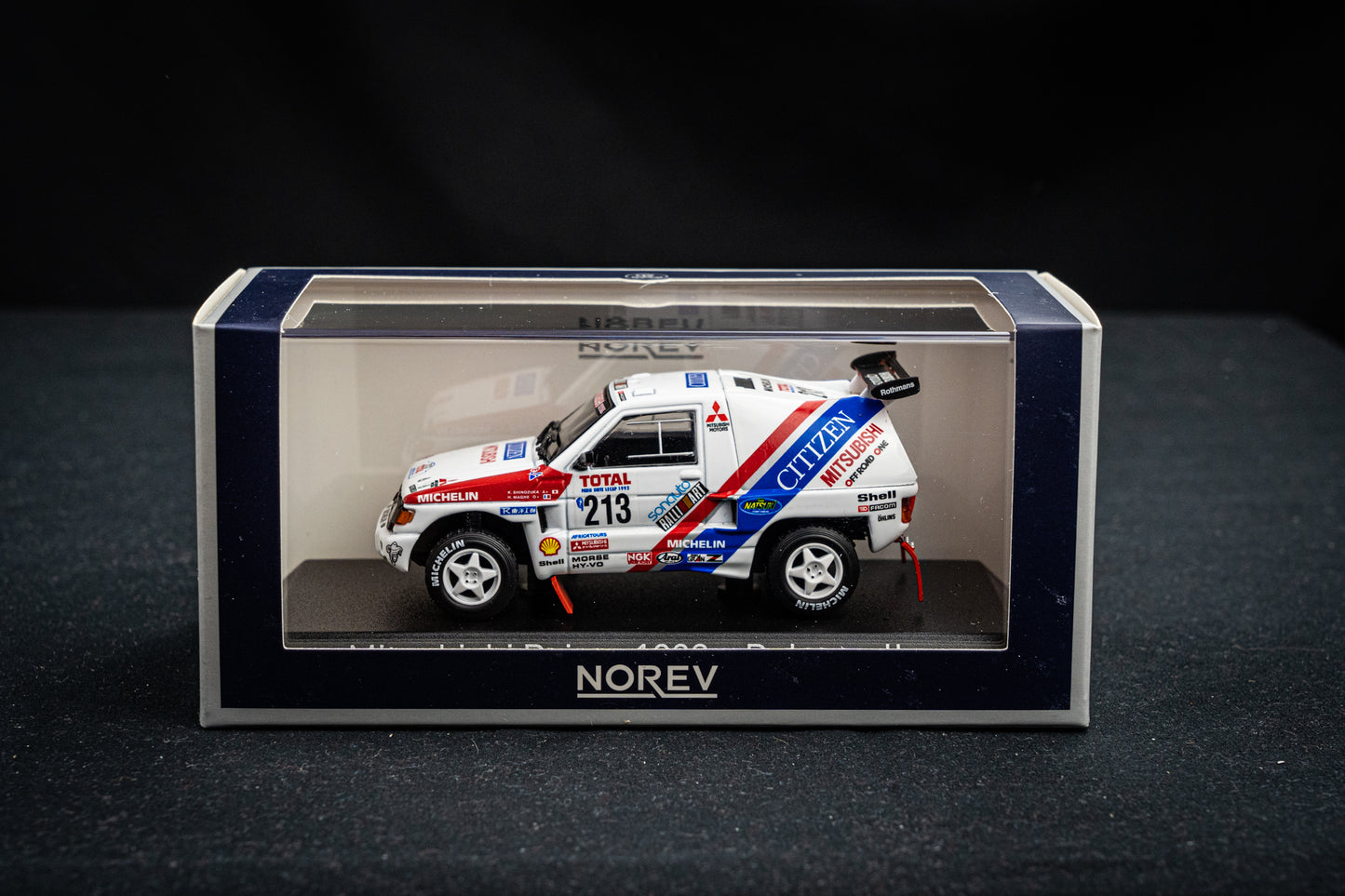 Mitsubishi Pajero #213 K. Shinozuka / H. Magne - 3rd Rallye Paris Dakar 1992 - Norev 1:43