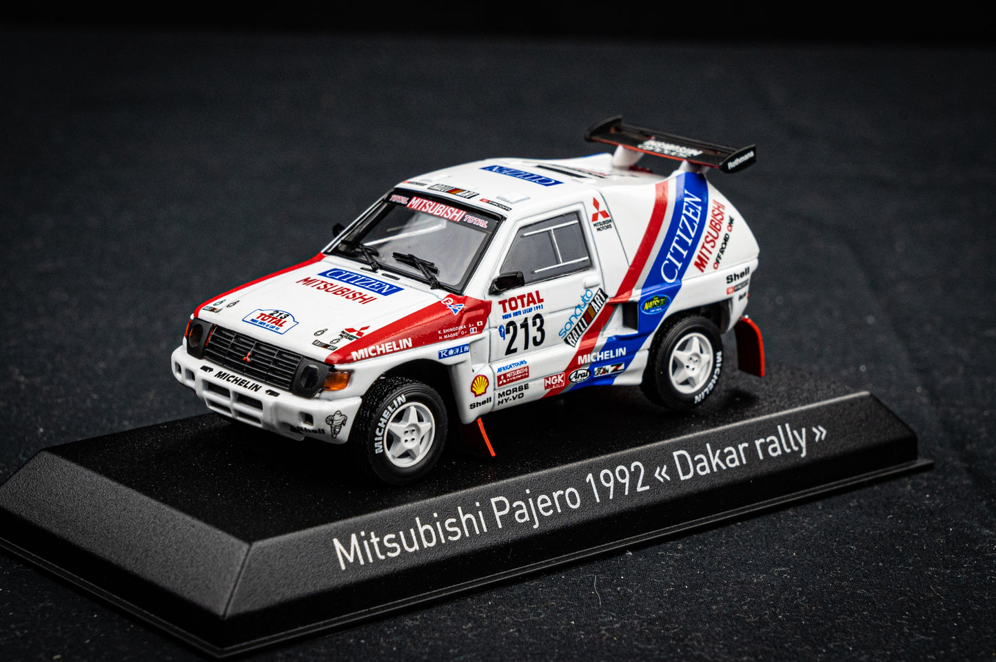 Mitsubishi Pajero #213 K. Shinozuka / H. Magne - 3rd Rallye Paris Dakar 1992 - Norev 1:43