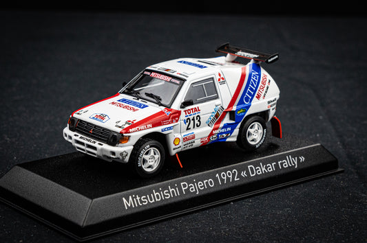 Mitsubishi Pajero #213 K. Shinozuka / H. Magne - 3rd Rallye Paris Dakar 1992 - Norev 1:43