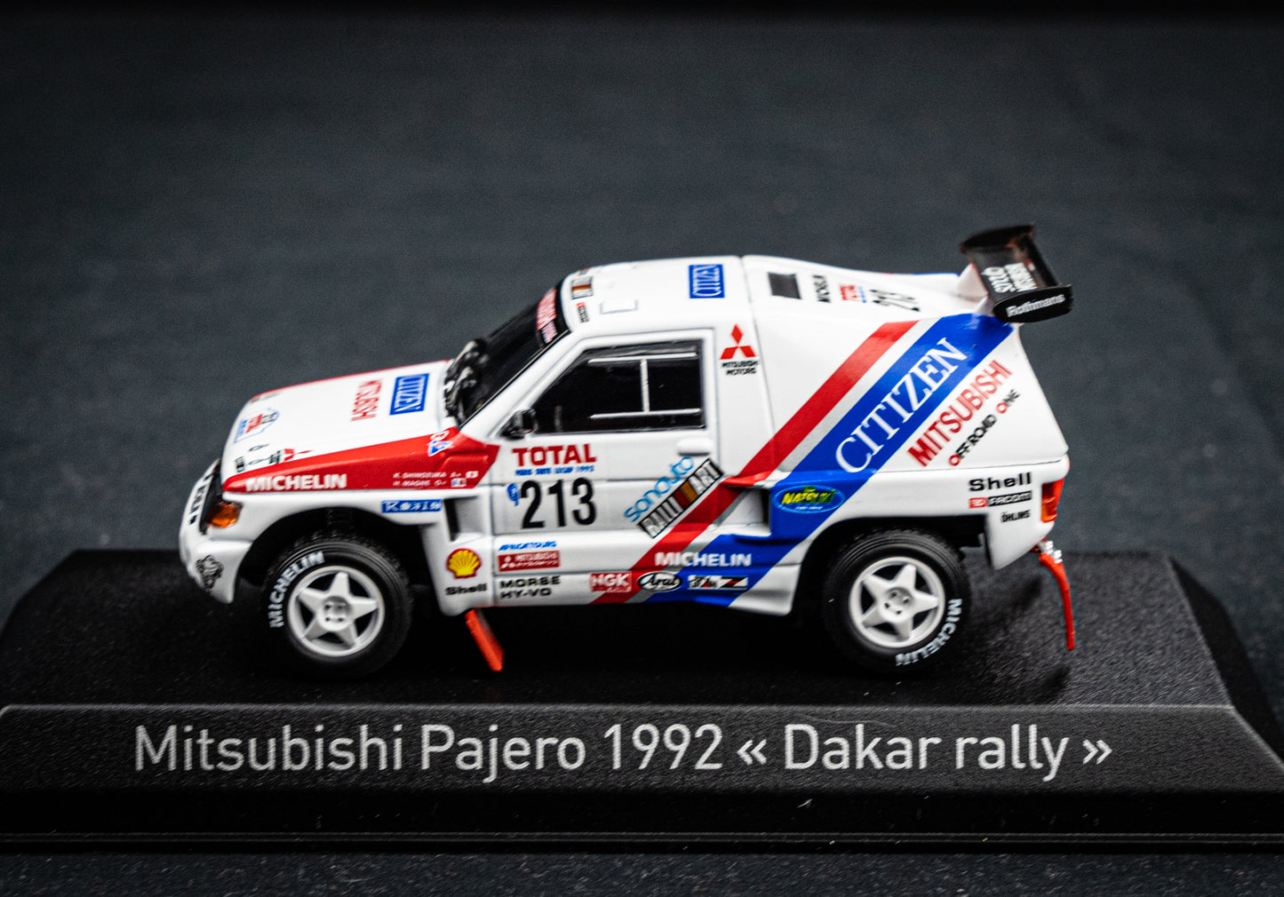 Mitsubishi Pajero #213 K. Shinozuka / H. Magne - 3rd Rallye Paris Dakar 1992 - Norev 1:43