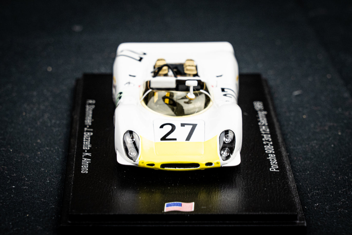 Porsche 908-2 #27 lim. 500 Stk. Stommelen / Buzzetta / Ahrens - 3rd 12h Sebring 1969 - Spark 1:43