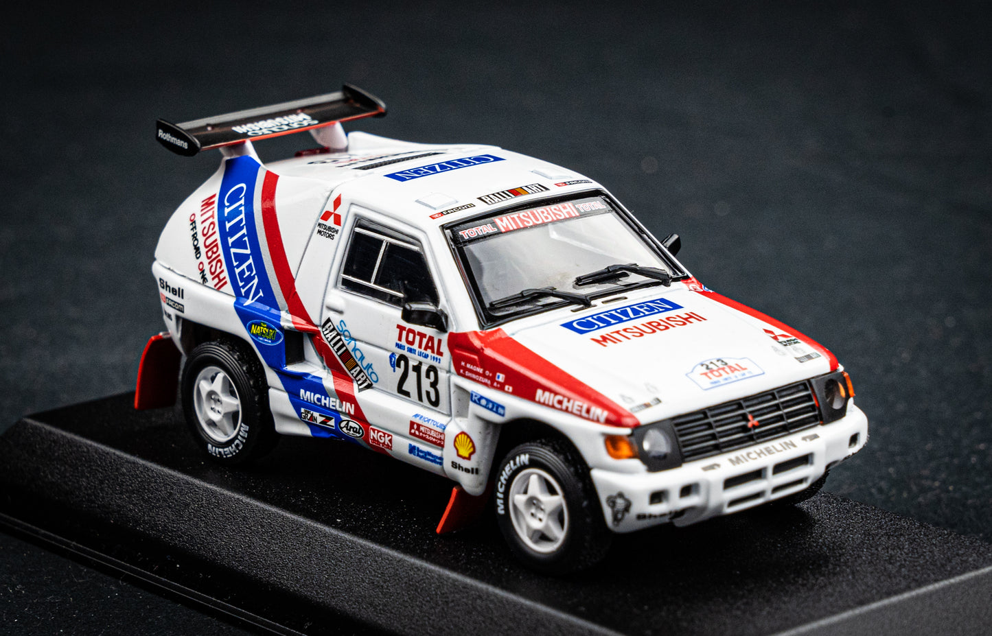 Mitsubishi Pajero #213 K. Shinozuka / H. Magne - 3rd Rallye Paris Dakar 1992 - Norev 1:43