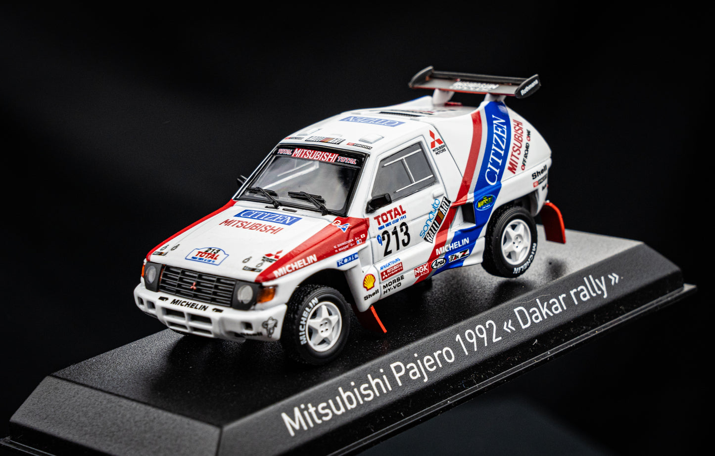 Mitsubishi Pajero #213 K. Shinozuka / H. Magne - 3rd Rallye Paris Dakar 1992 - Norev 1:43