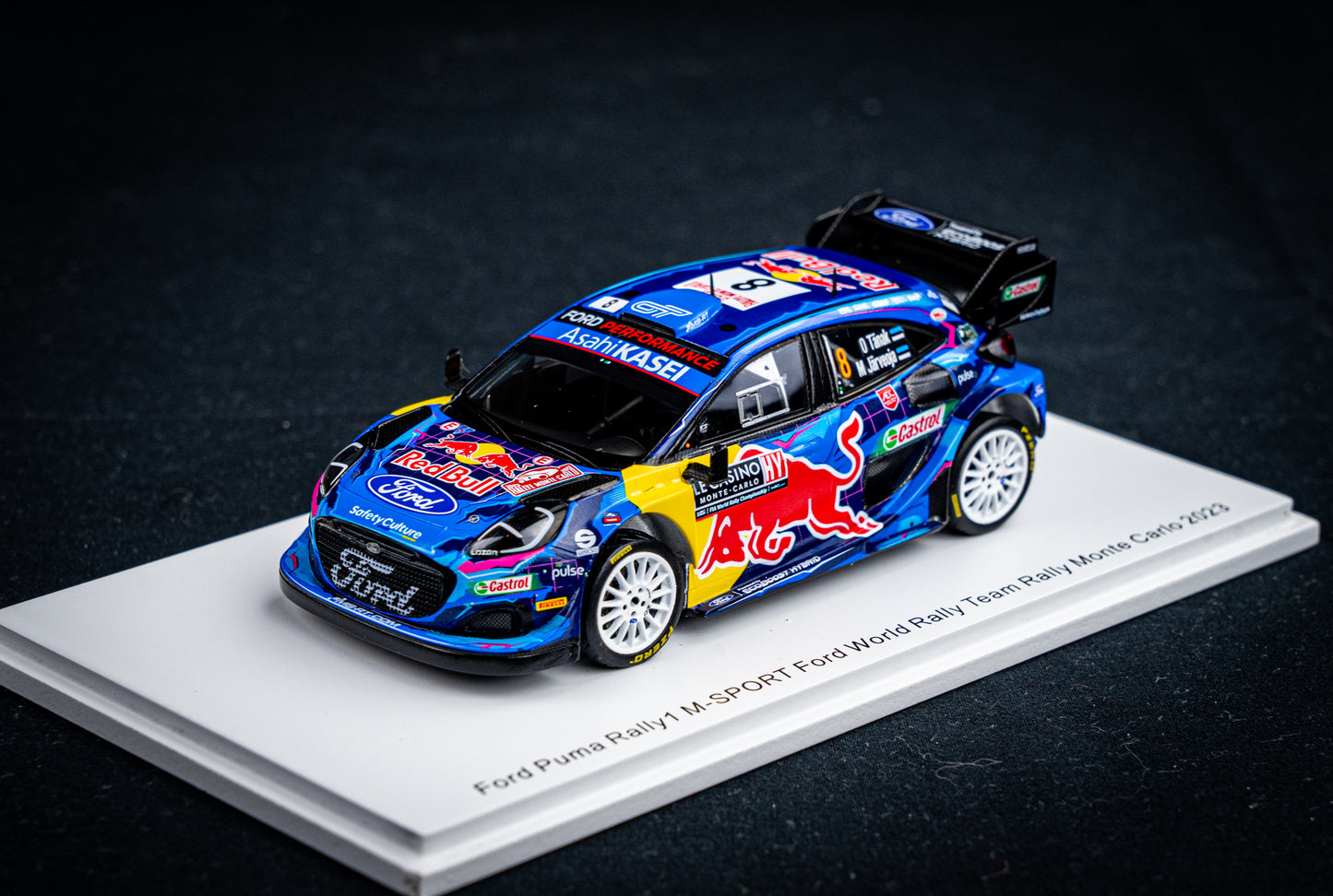 Ford Puma Rallye1 #8 O. Tänak / M. Järveoja - 5th Rallye Monte Carlo 2023 - Spark 1:43