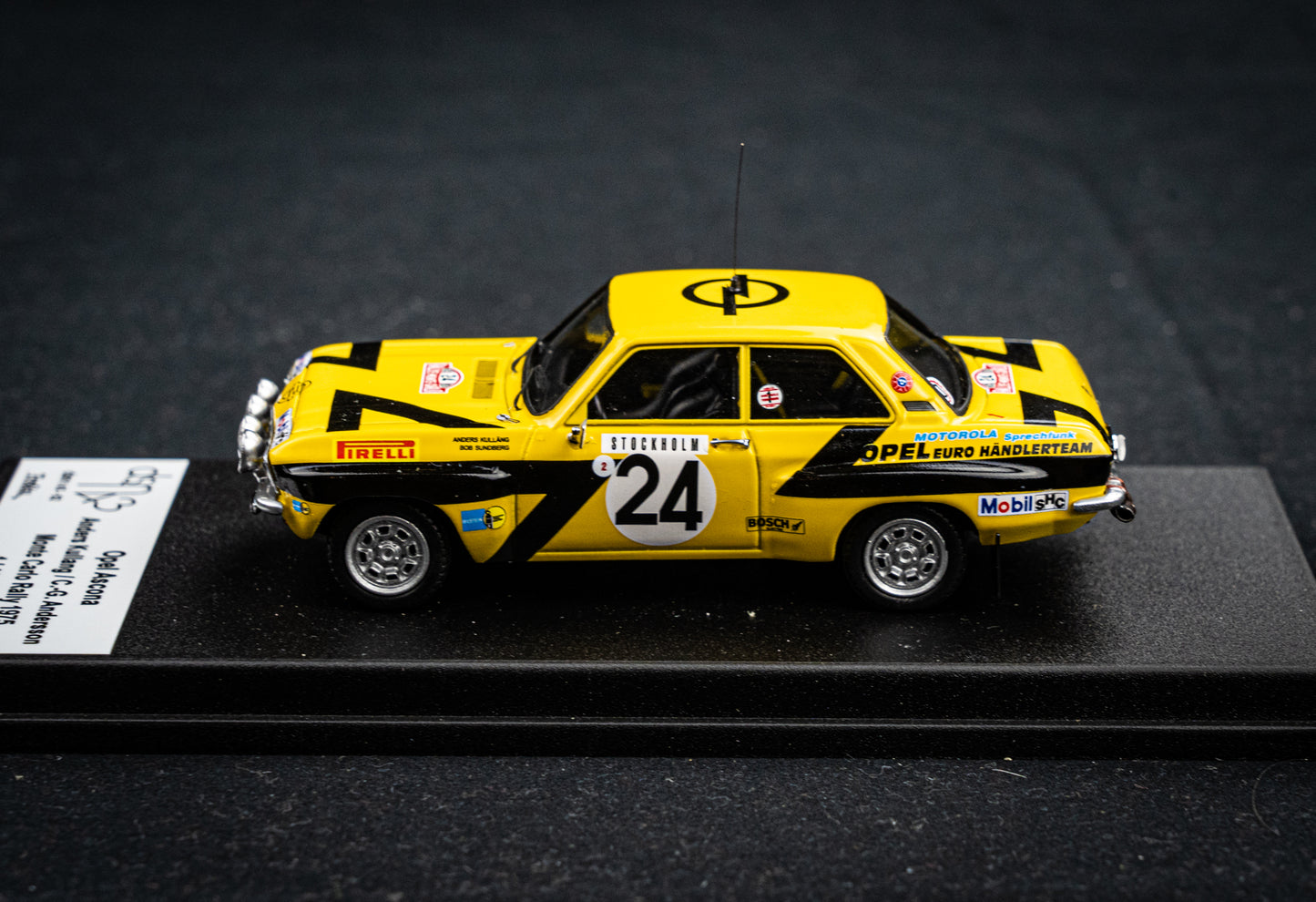 Opel Ascona #24 lim. 1/150 Stk. A. Kullang / C.G. Andersson - Rallye Monte Carlo 75 DSN