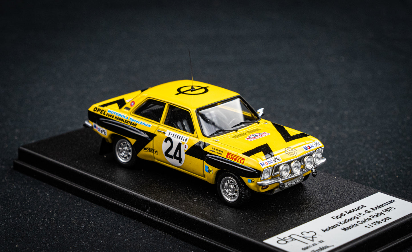 Opel Ascona #24 lim. 1/150 Stk. A. Kullang / C.G. Andersson - Rallye Monte Carlo 75 DSN