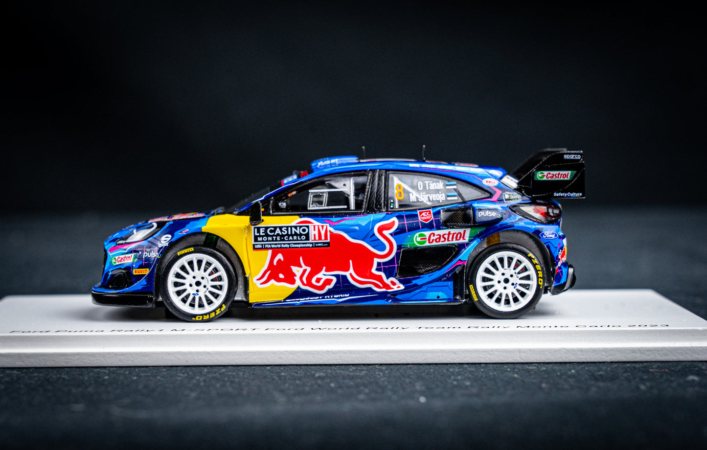 Ford Puma Rallye1 #8 O. Tänak / M. Järveoja - 5th Rallye Monte Carlo 2023 - Spark 1:43