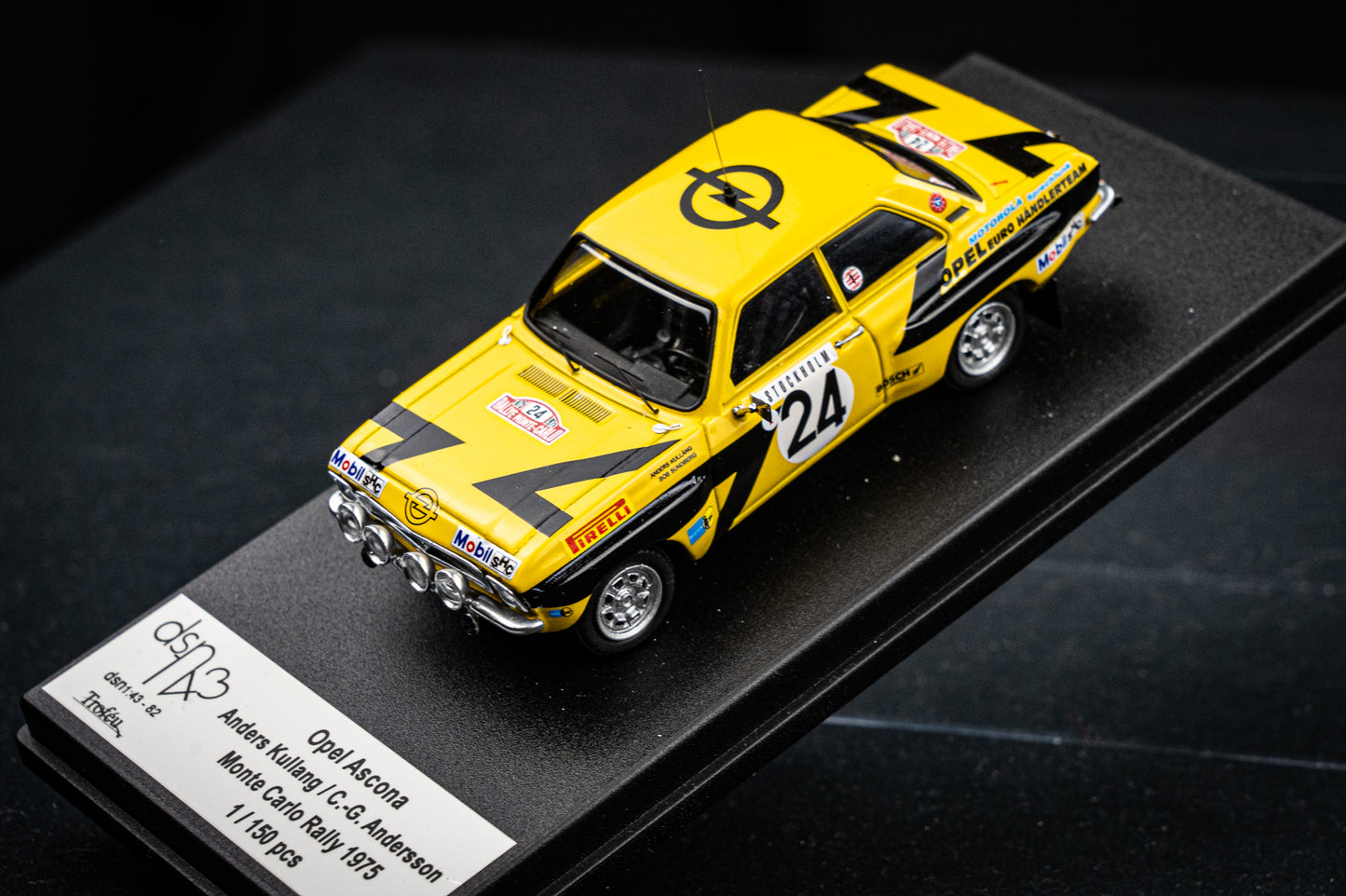 Opel Ascona #24 lim. 1/150 Stk. A. Kullang / C.G. Andersson - Rallye Monte Carlo 75 DSN