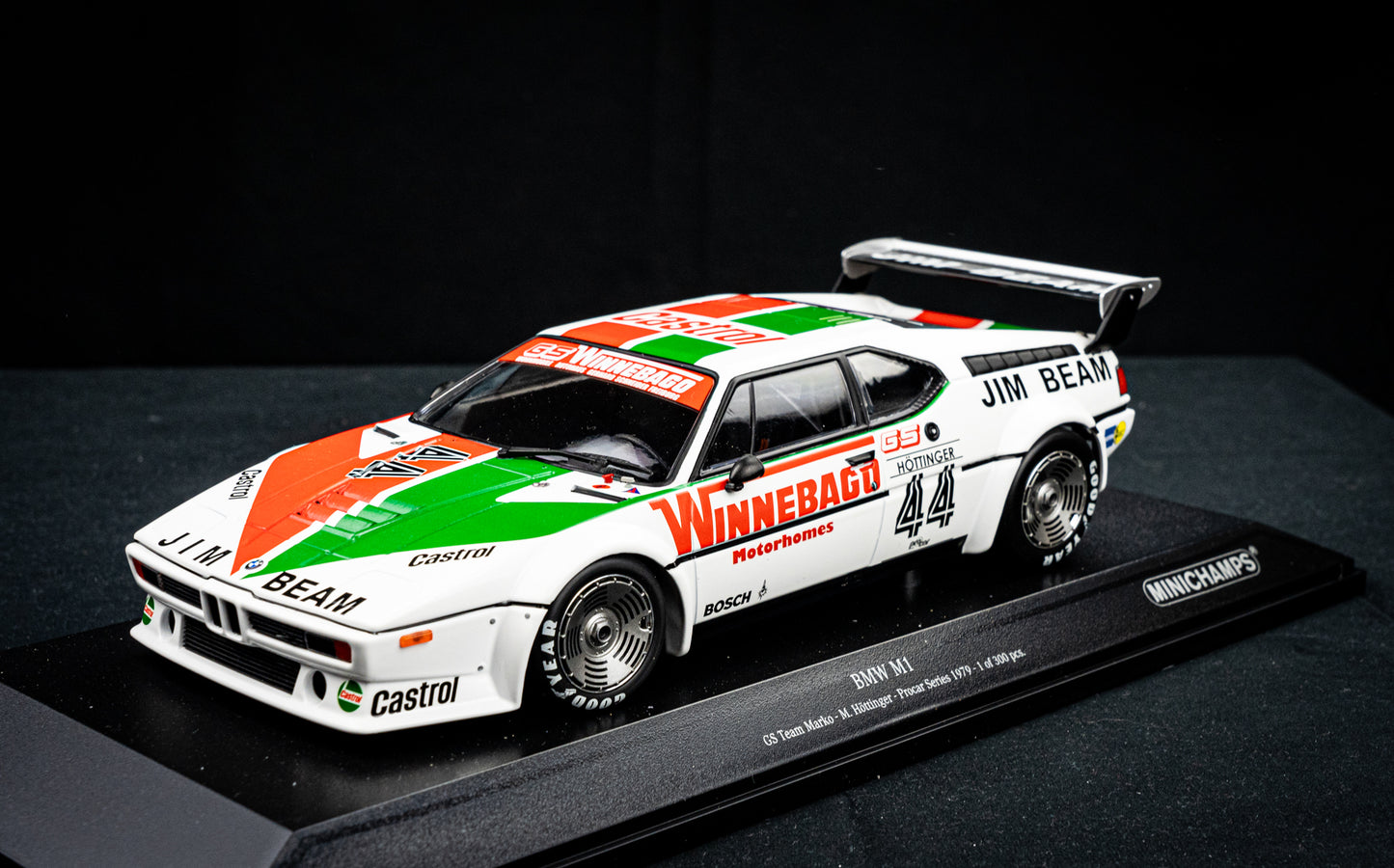BMW M1 #44 Markus Höttinger lim. 300 pcs. GS Team Marko - Procar Series 1979 - Minichamps 1:18