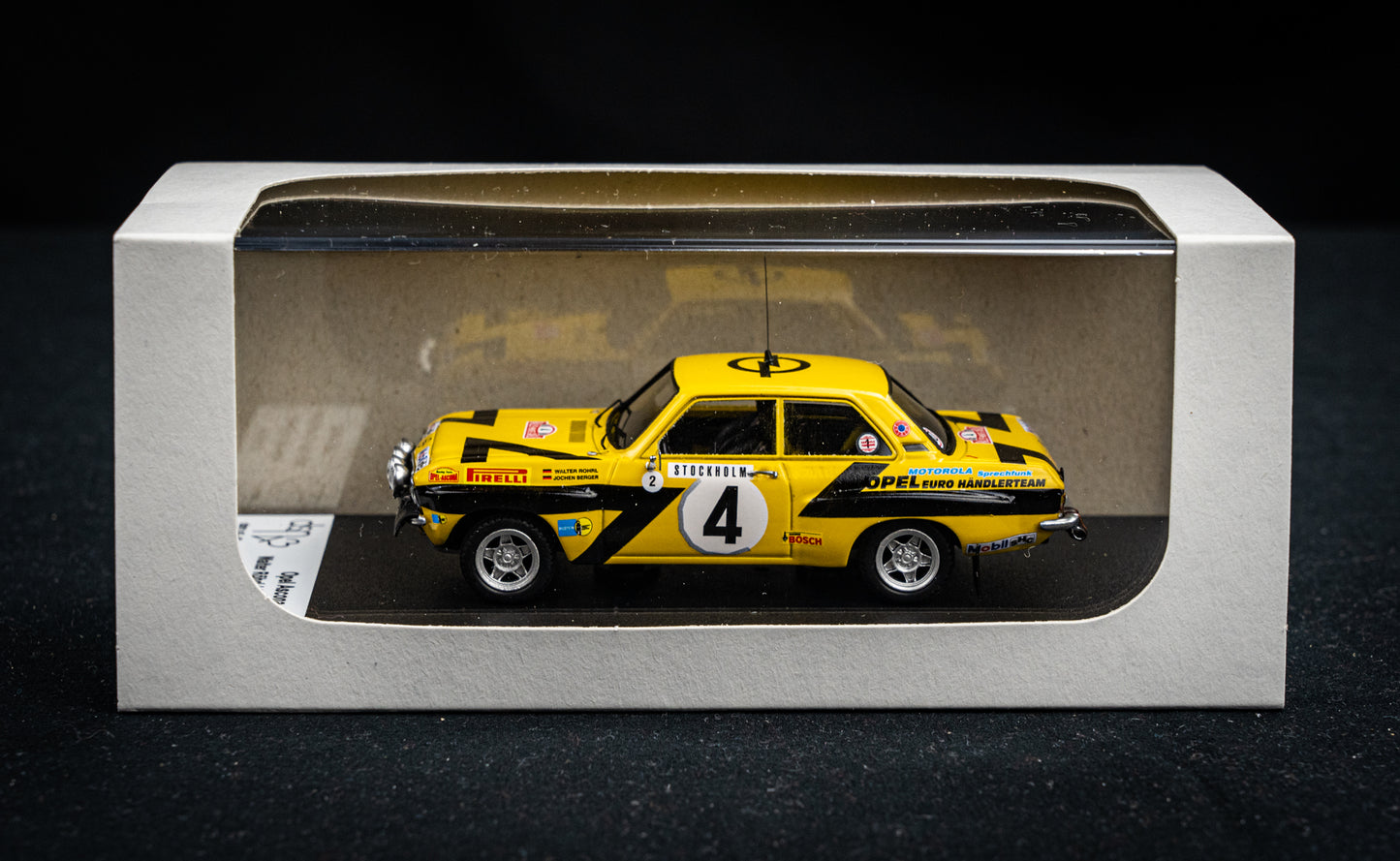 Opel Ascona #4 lim. 1/150 Stk. W. Röhrl /J. Berger - Rallye Monte Carlo 75 DSN