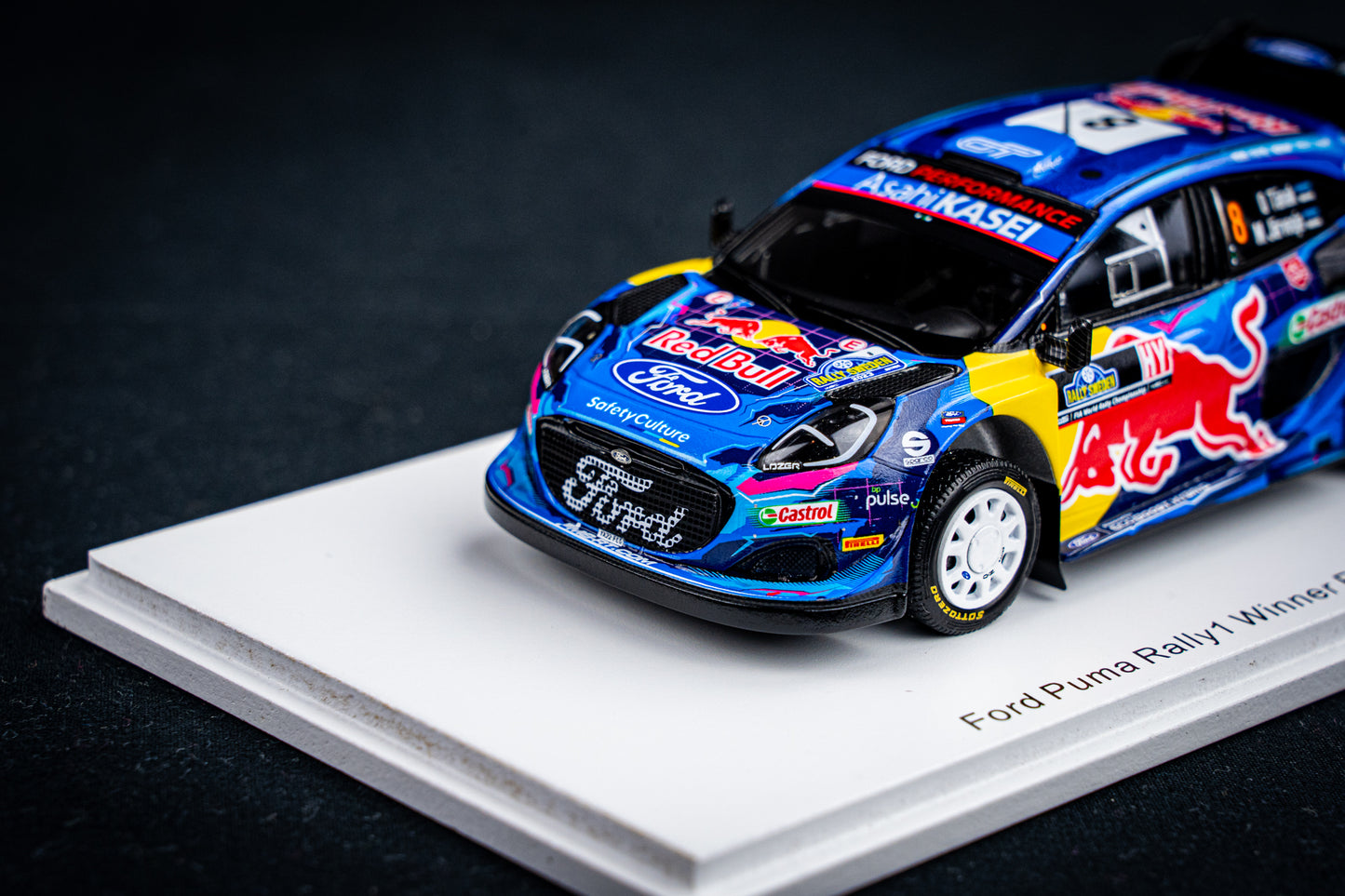 Ford Puma Rallye1 #8 O. Tänak / M. Järveoja - Winner Rallye Schweden 2023 - Spark 1:43