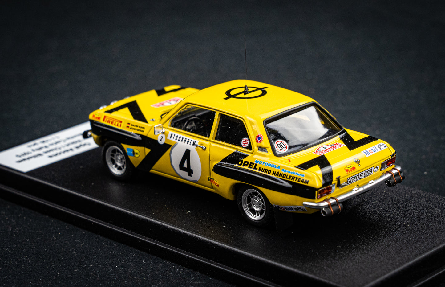 Opel Ascona #4 lim. 1/150 Stk. W. Röhrl /J. Berger - Rallye Monte Carlo 75 DSN
