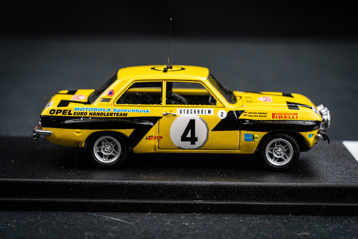 Opel Ascona #4 lim. 1/150 Stk. W. Röhrl /J. Berger - Rallye Monte Carlo 75 DSN