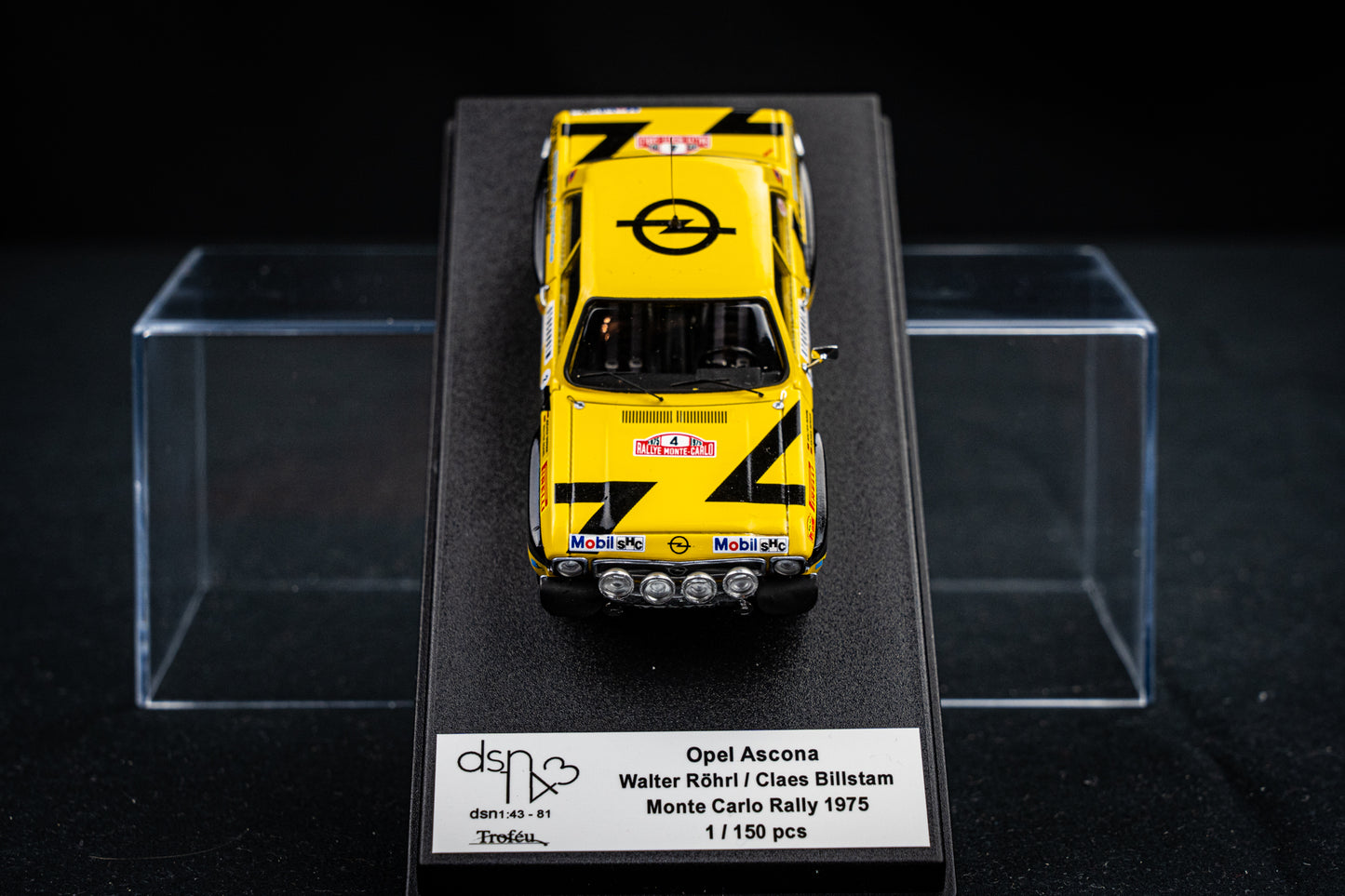Opel Ascona #4 lim. 1/150 Stk. W. Röhrl /J. Berger - Rallye Monte Carlo 75 DSN