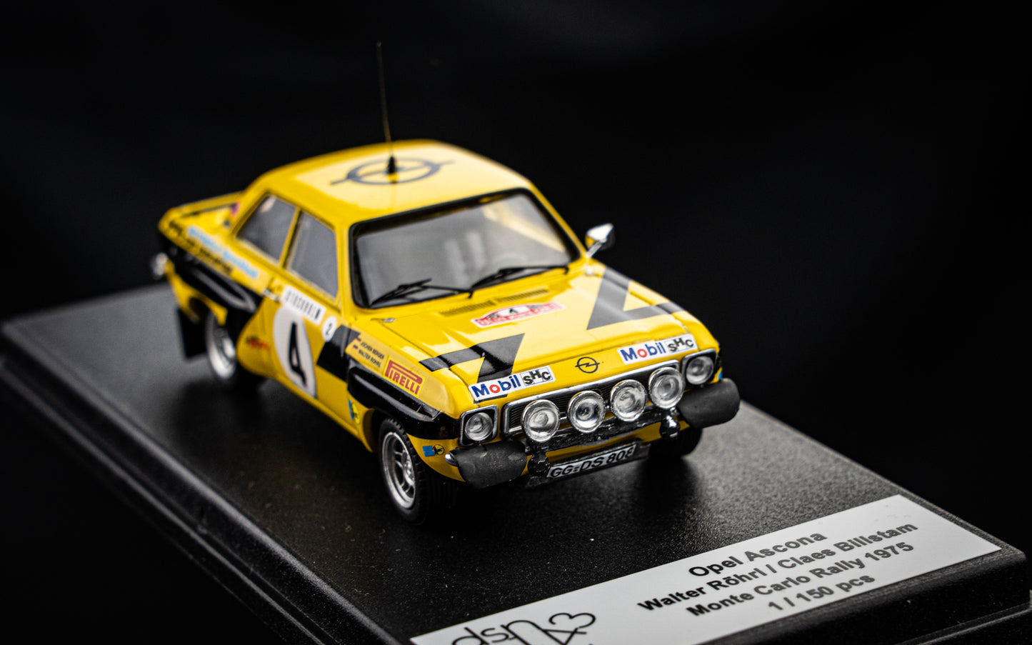 Opel Ascona #4 lim. 1/150 Stk. W. Röhrl /J. Berger - Rallye Monte Carlo 75 DSN