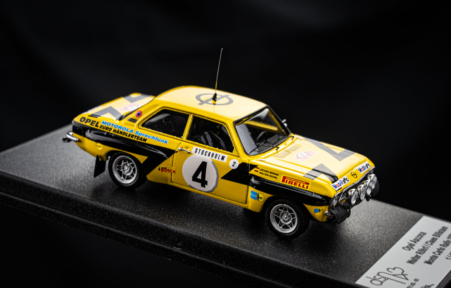 Opel Ascona #4 lim. 1/150 Stk. W. Röhrl /J. Berger - Rallye Monte Carlo 75 DSN