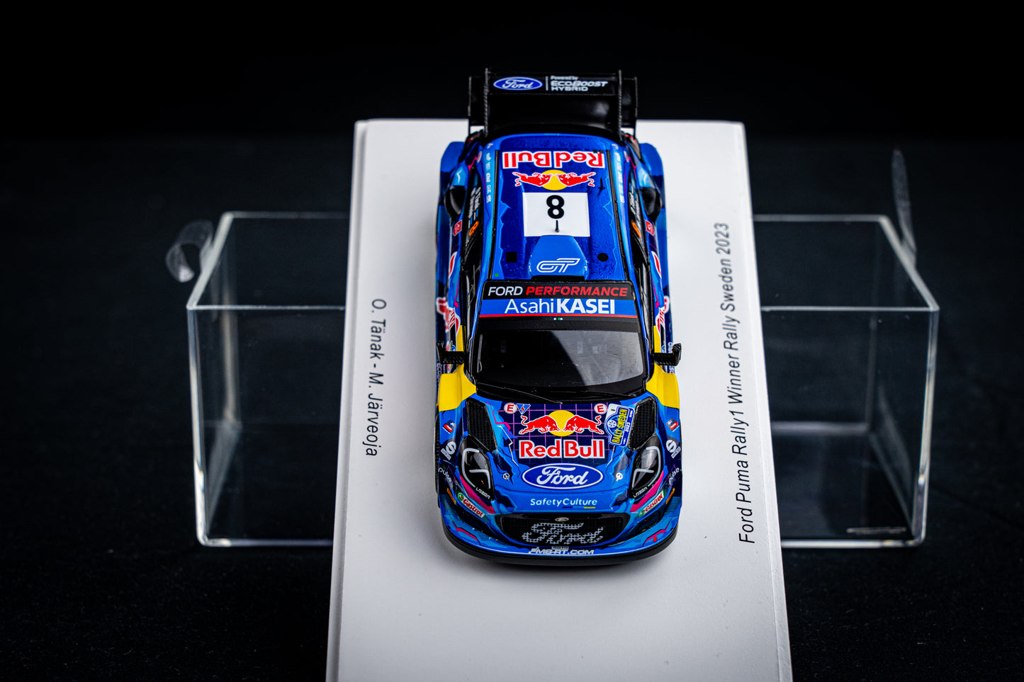Ford Puma Rallye1 #8 O. Tänak / M. Järveoja - Winner Rallye Schweden 2023 - Spark 1:43