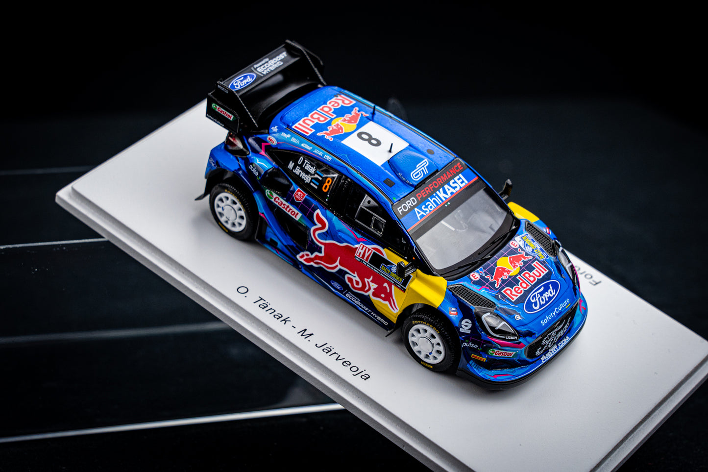 Ford Puma Rallye1 #8 O. Tänak / M. Järveoja - Winner Rallye Schweden 2023 - Spark 1:43