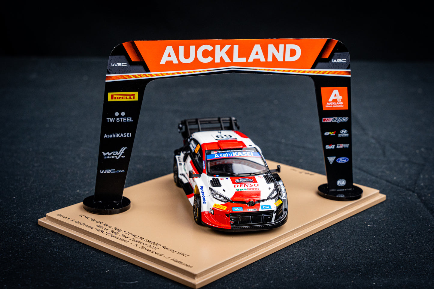 Toyota GR Yaris Rallye1 #69 Rovanperä / Haltunnen - Winner Rallye New Zealand - Weltmeister 2022 - Spark 1:43