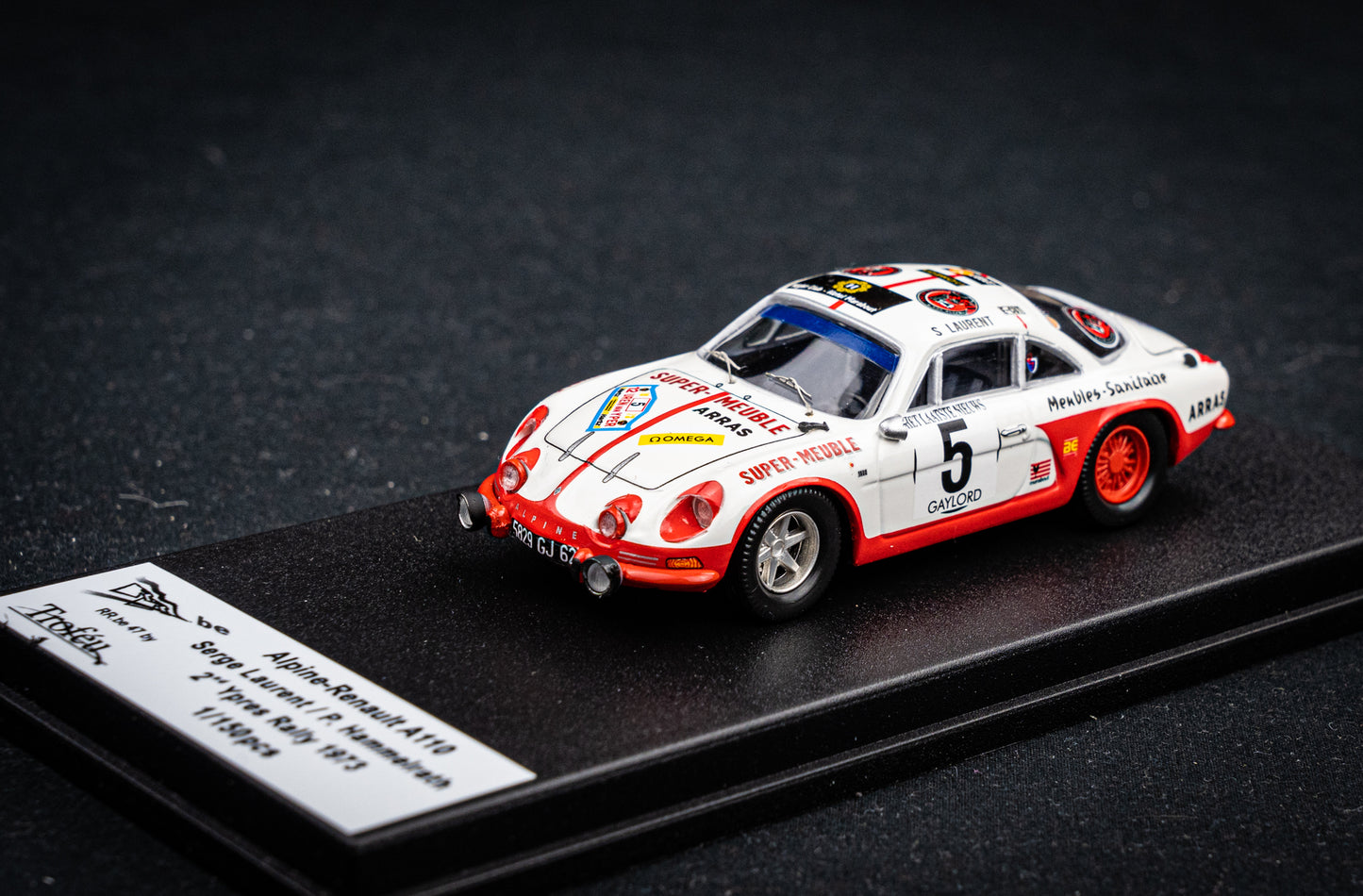 Renault Alpine A110 #5 lim. 1/150 Stk. S. Laurent / P. Hammelrath - 2nd Ypres Rallye 73