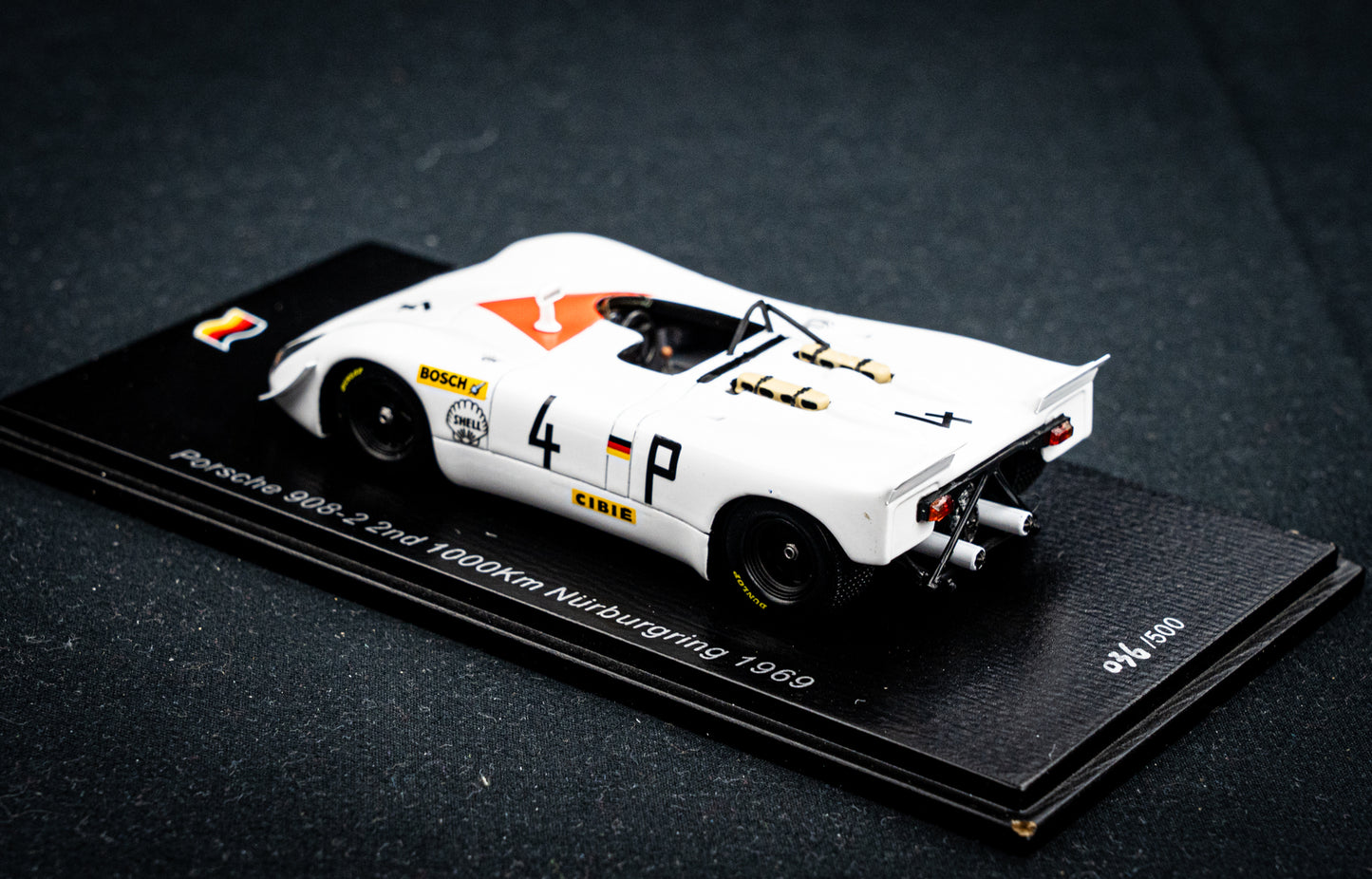 Porsche 908-2 #4 lim. 500 Stk. R. Stommelen / H. Herrmann - 2nd 1000km Nürburgring 1969 - Spark 1:43