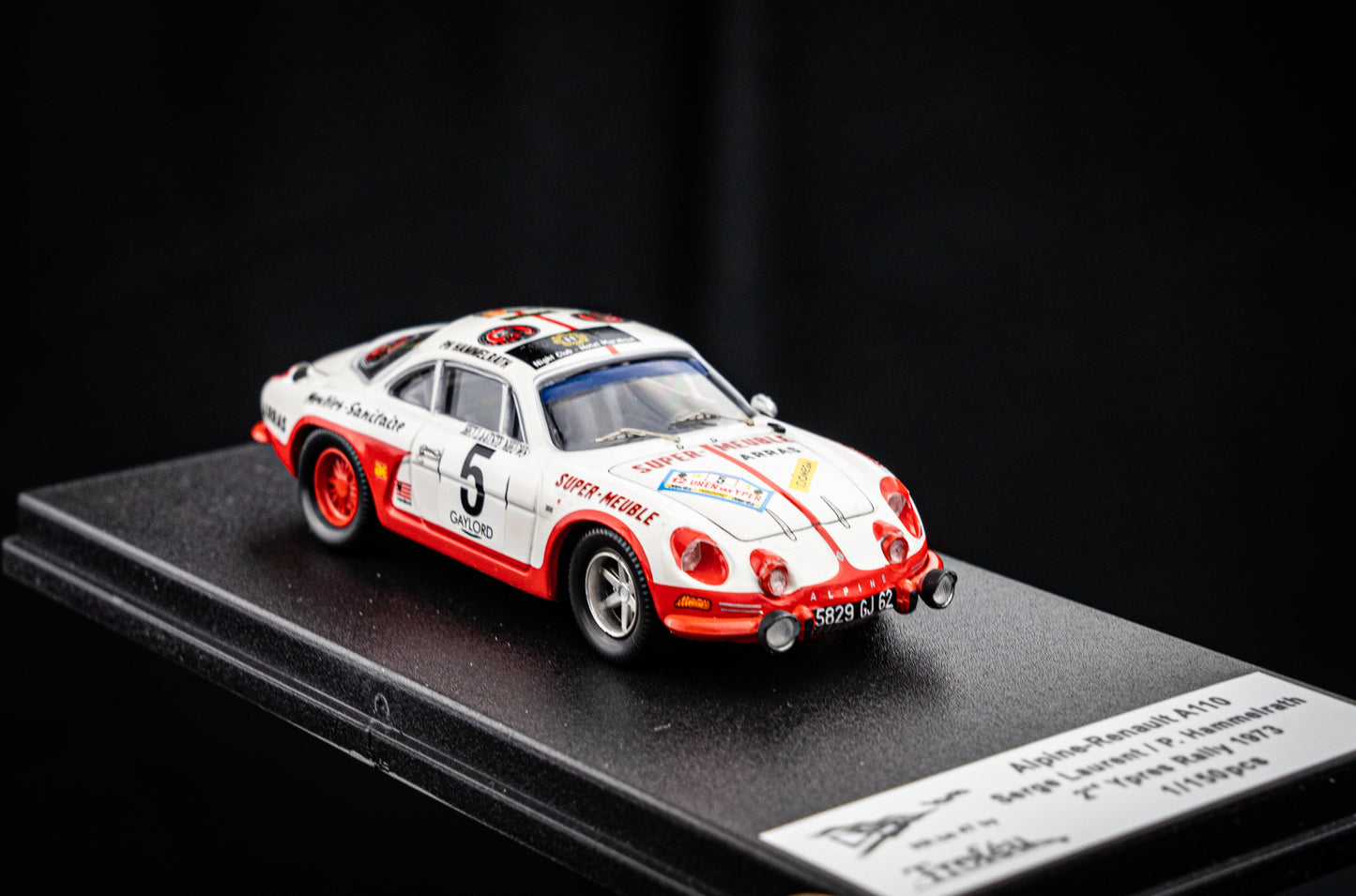 Renault Alpine A110 #5 lim. 1/150 Stk. S. Laurent / P. Hammelrath - 2nd Ypres Rallye 73